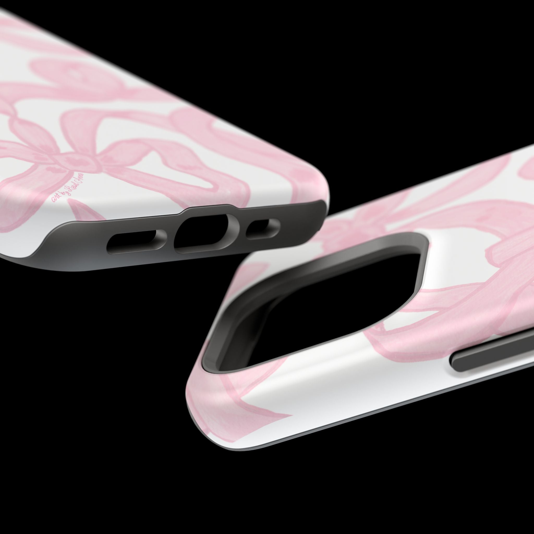 Pink & White Bows MagSafe Tough Case  [iPhone 13 - iPhone 16]