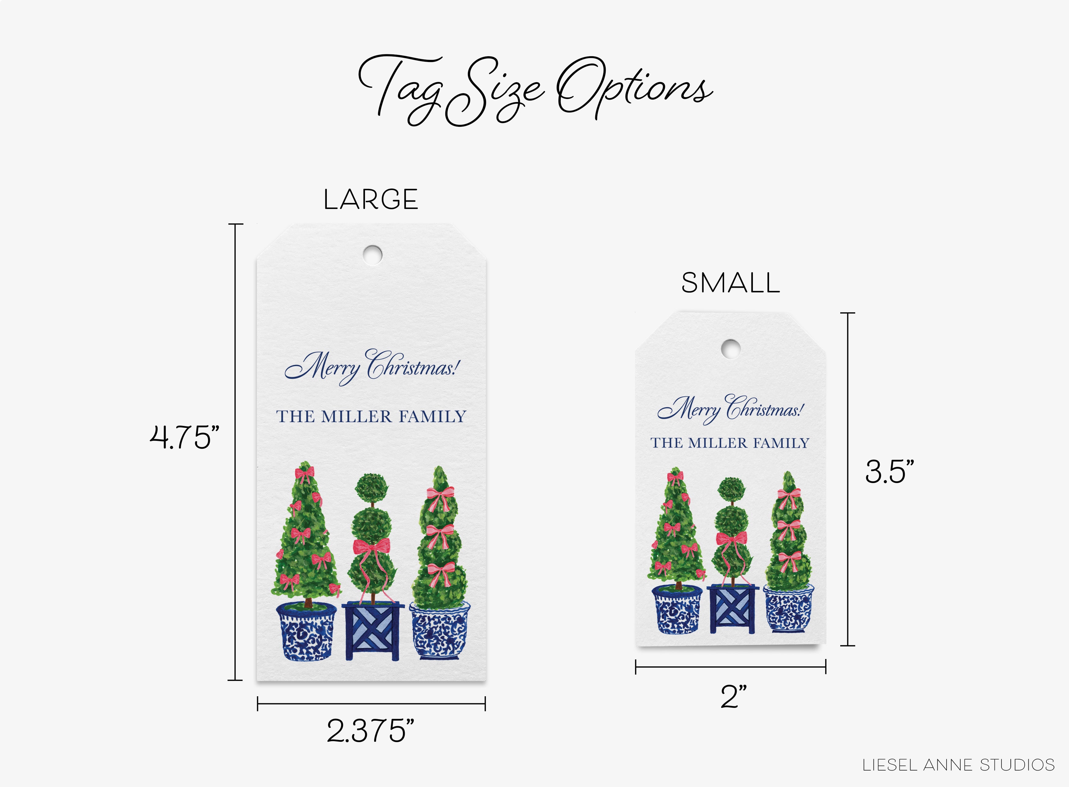 Tag Size Options