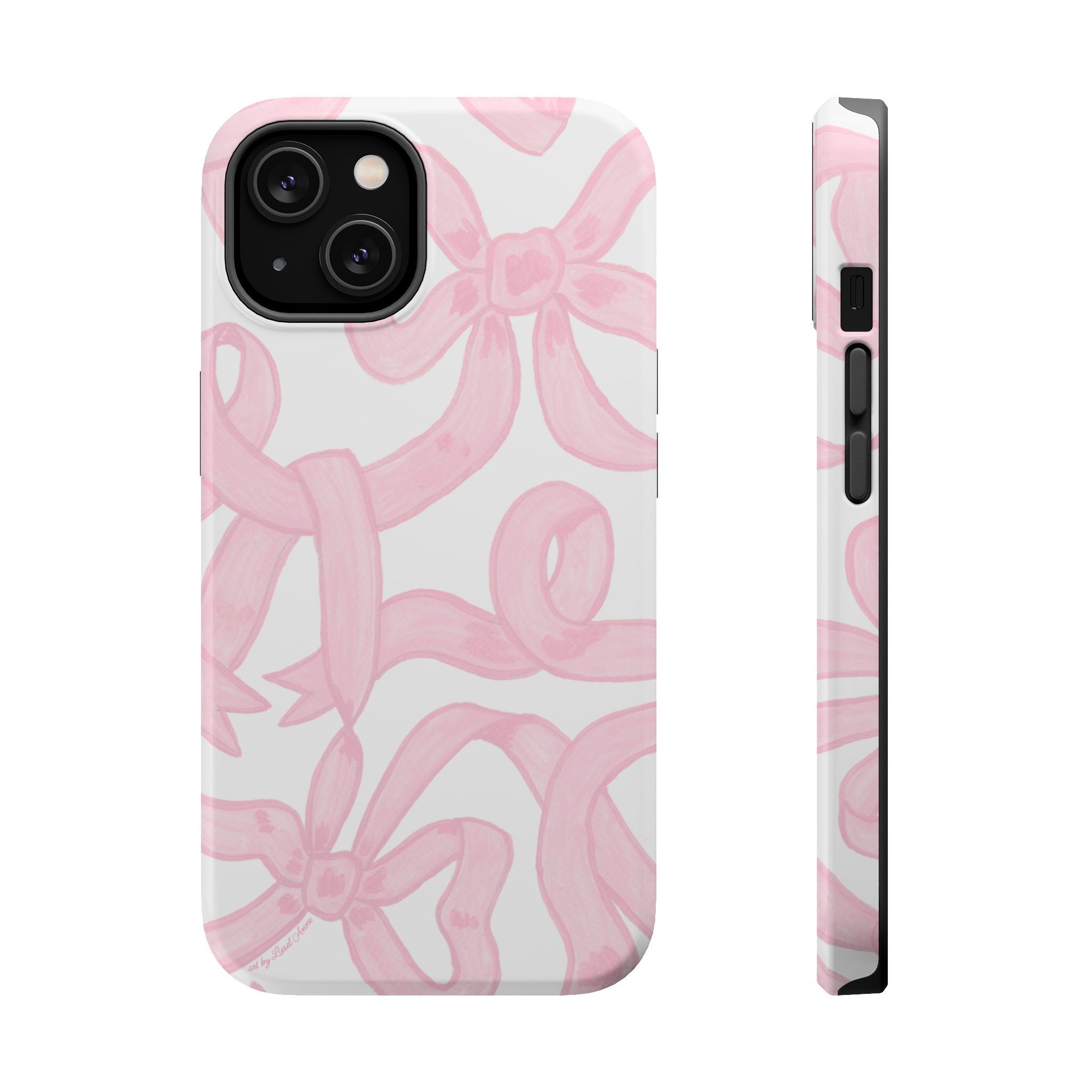 Pink & White Bows MagSafe Tough Case  [iPhone 13 - iPhone 16]