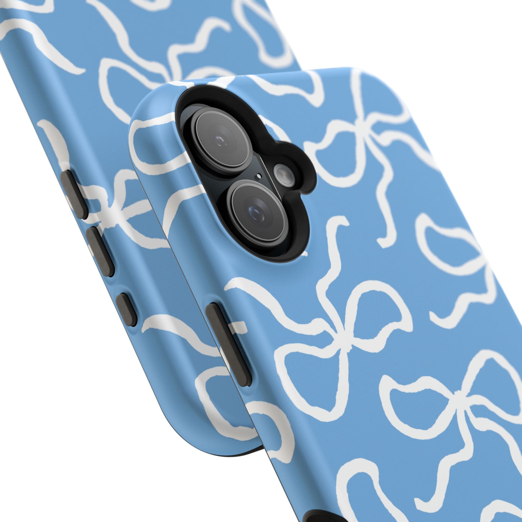 Blue & White Bows MagSafe Tough Case [iPhone 13 - iPhone 16]