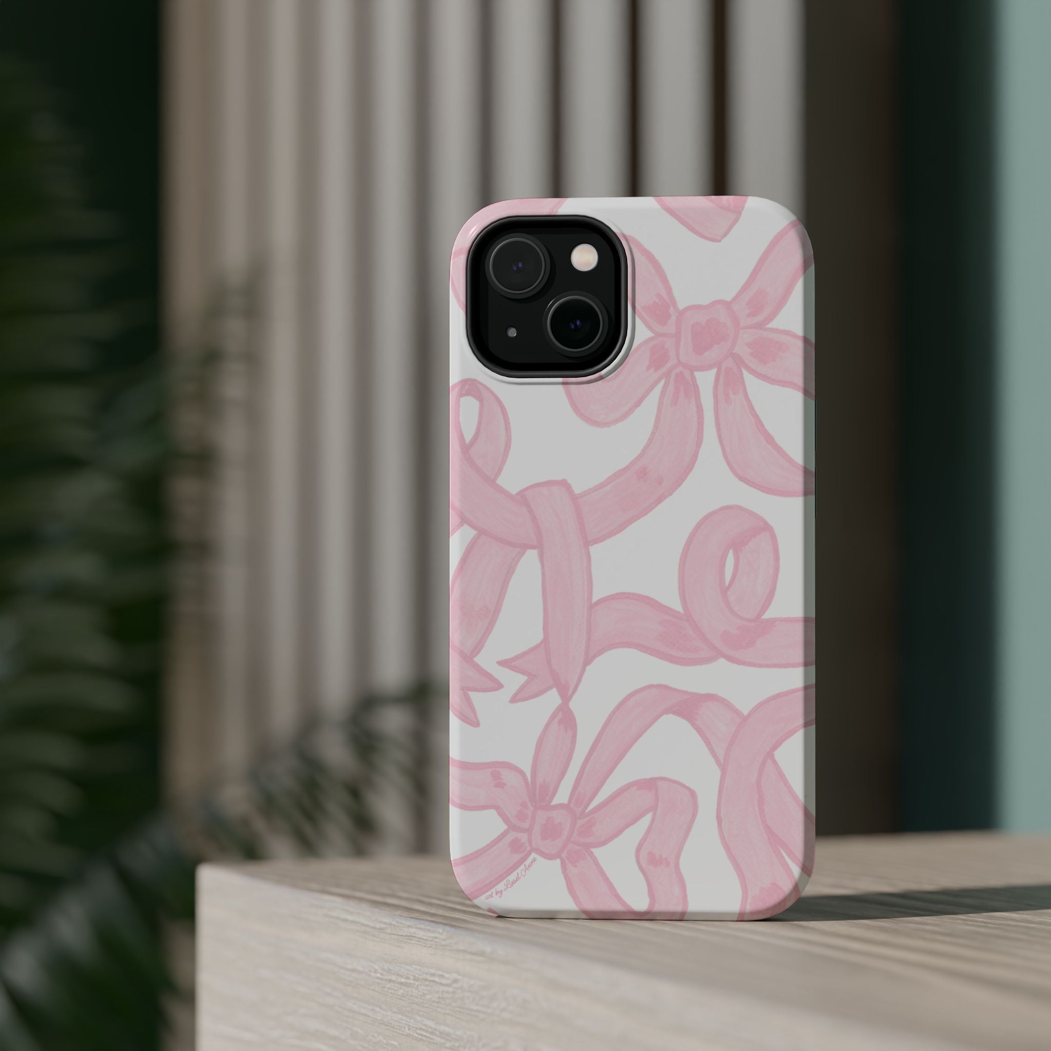 Pink & White Bows MagSafe Tough Case  [iPhone 13 - iPhone 16]