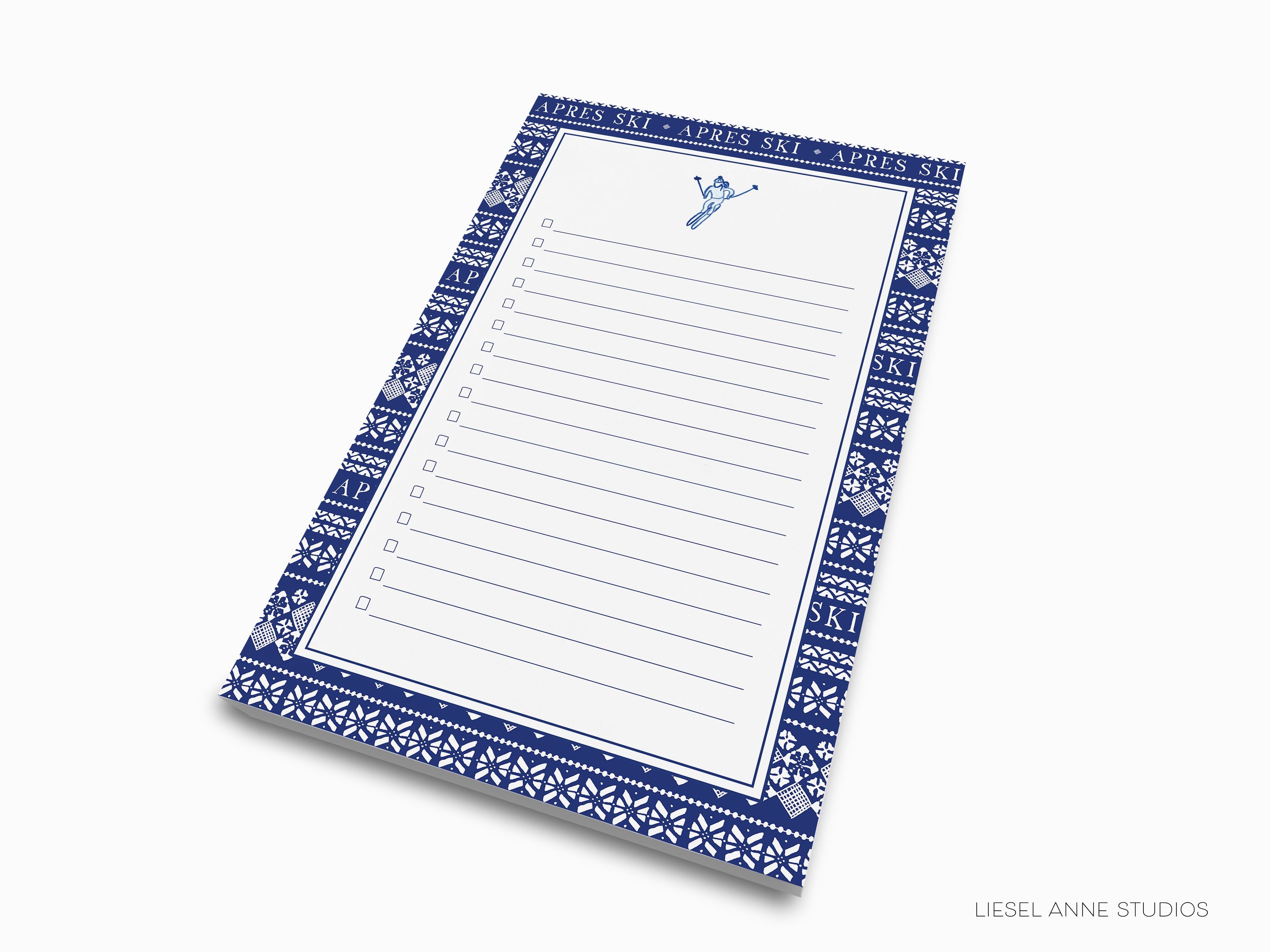 Après Ski Notepad-These notepads feature our hand-painted watercolor Après Ski sweater pattern, printed in the USA on a beautiful smooth stock. You choose which size you want (or bundled together for a beautiful gift set) and makes a great gift for the checklist and ski lover in your life.-The Singing Little Bird