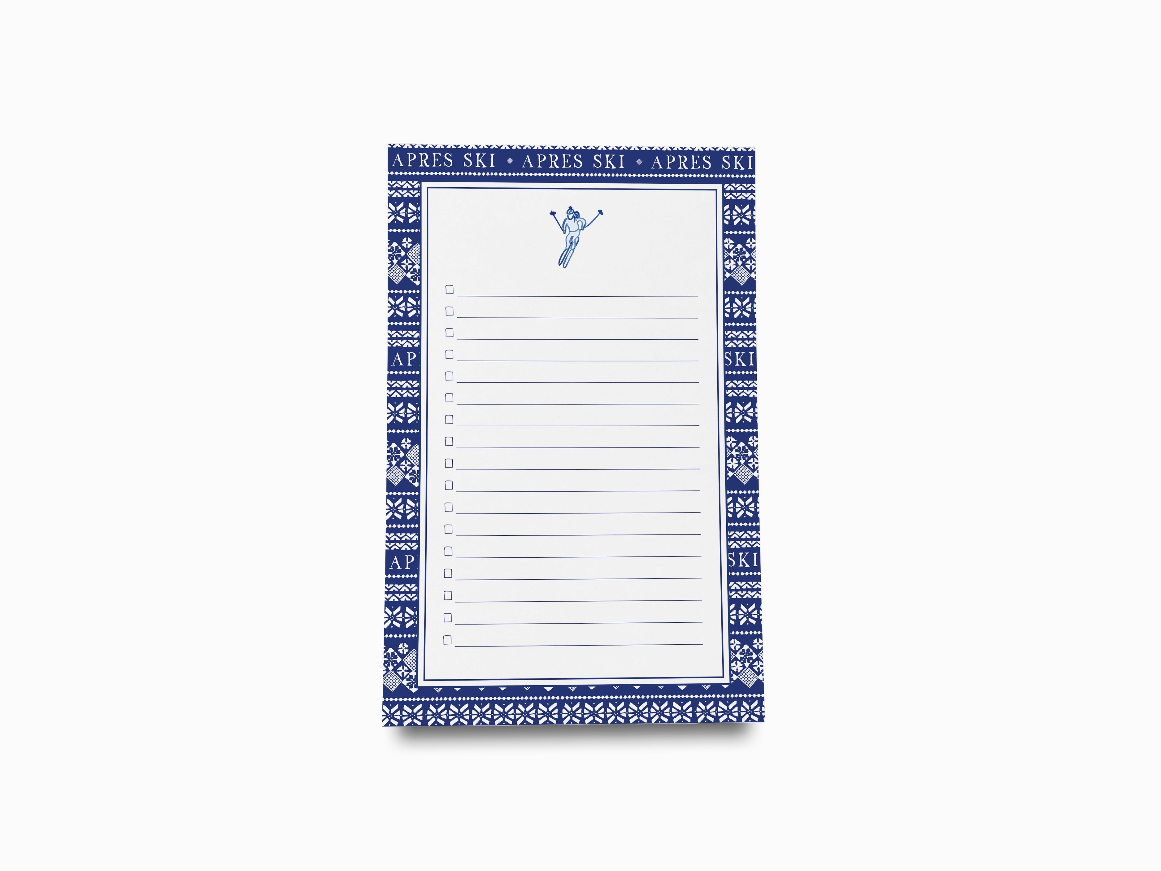 Après Ski Notepad-These notepads feature our hand-painted watercolor Après Ski sweater pattern, printed in the USA on a beautiful smooth stock. You choose which size you want (or bundled together for a beautiful gift set) and makes a great gift for the checklist and ski lover in your life.-The Singing Little Bird