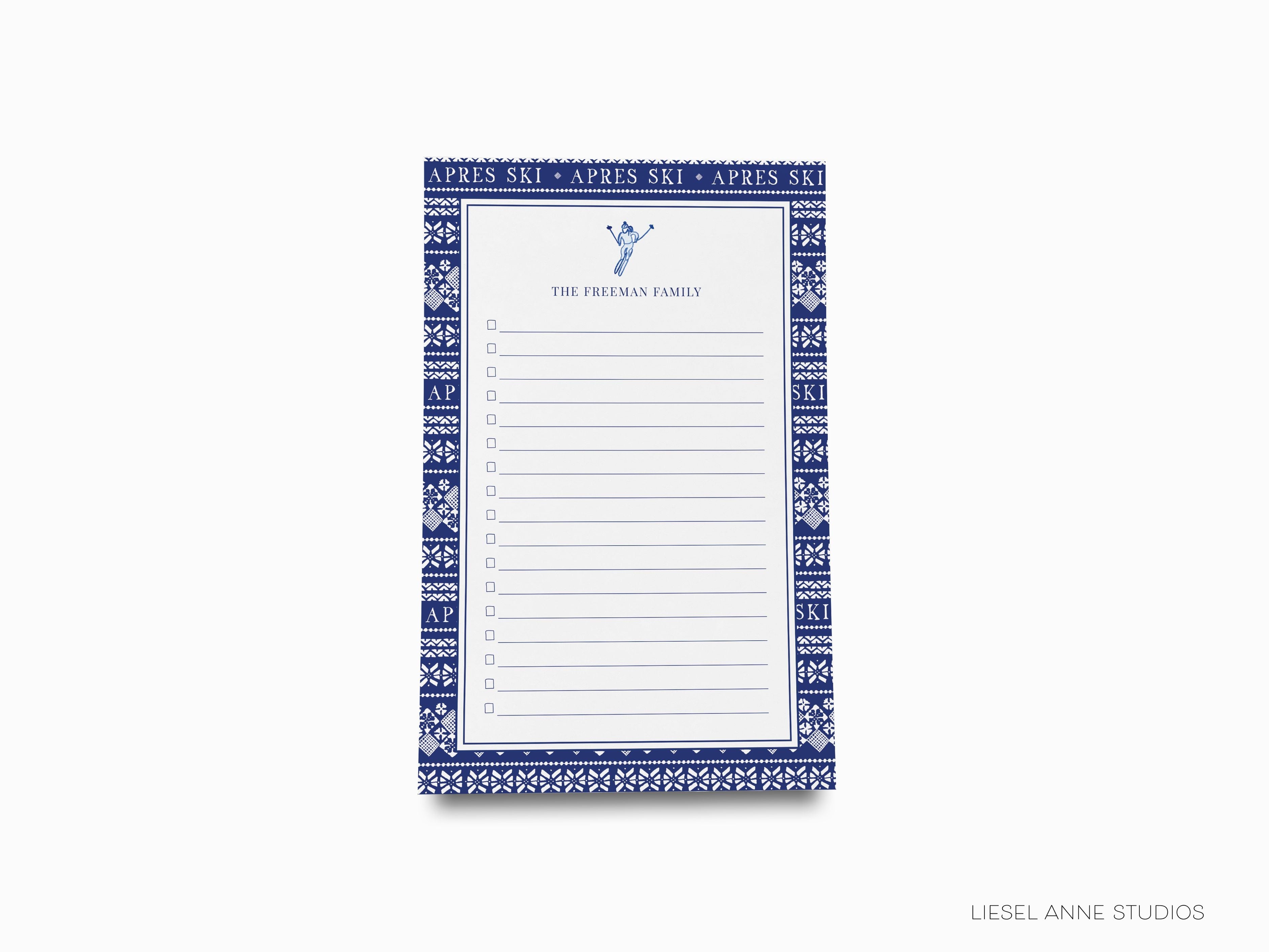 Après Ski Notepad-These personalized notepads feature our hand-painted watercolor Après ski sweater pattern, printed in the USA on a beautiful smooth stock. You choose which size you want (or bundled together for a beautiful gift set) and makes a great gift for the checklist and ski lover in your life.-The Singing Little Bird