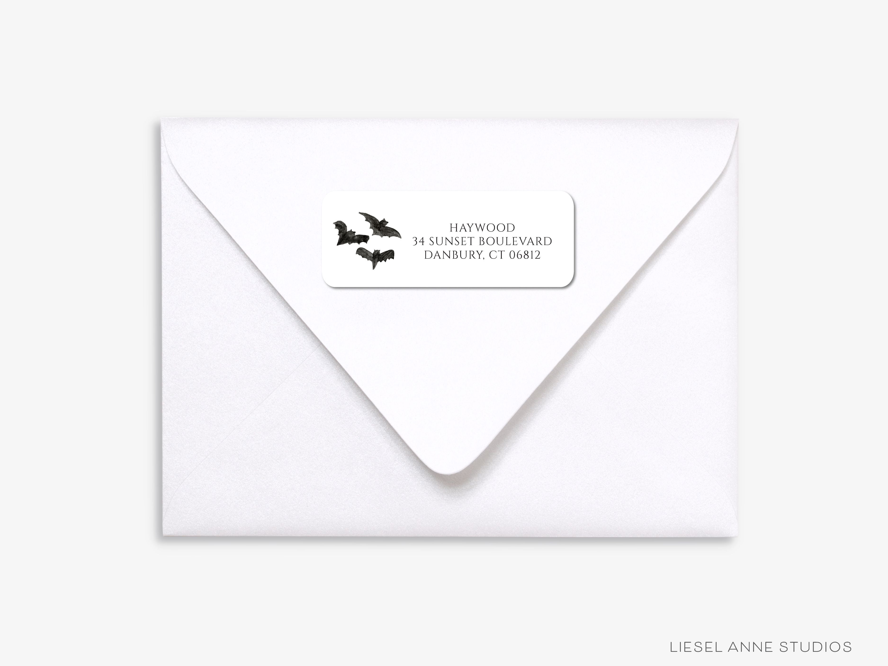 Bat Colony Return Address Labels-These personalized return address labels are 2.625" x 1" and feature our hand-painted watercolor bats, printed in the USA on beautiful matte finish labels. These make gifts for yourself or the Halloween lover. -The Singing Little Bird