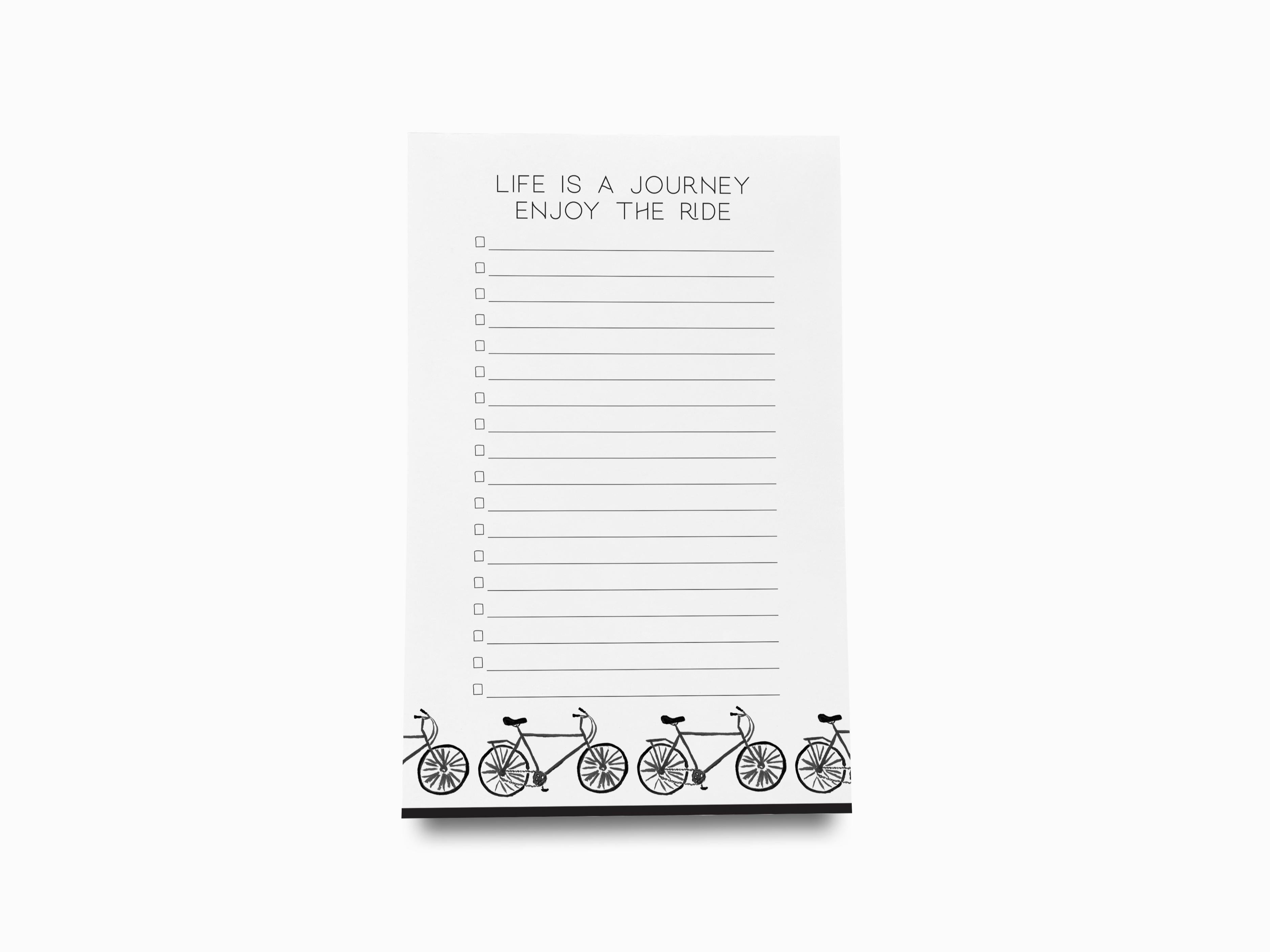 Bicycle Notepad-These notepads feature our hand-painted watercolor bicycle, printed in the USA on a beautiful smooth stock. You choose which size you want (or bundled together for a beautiful gift set) and makes a great gift for the checklist and bike lover in your life.-The Singing Little Bird