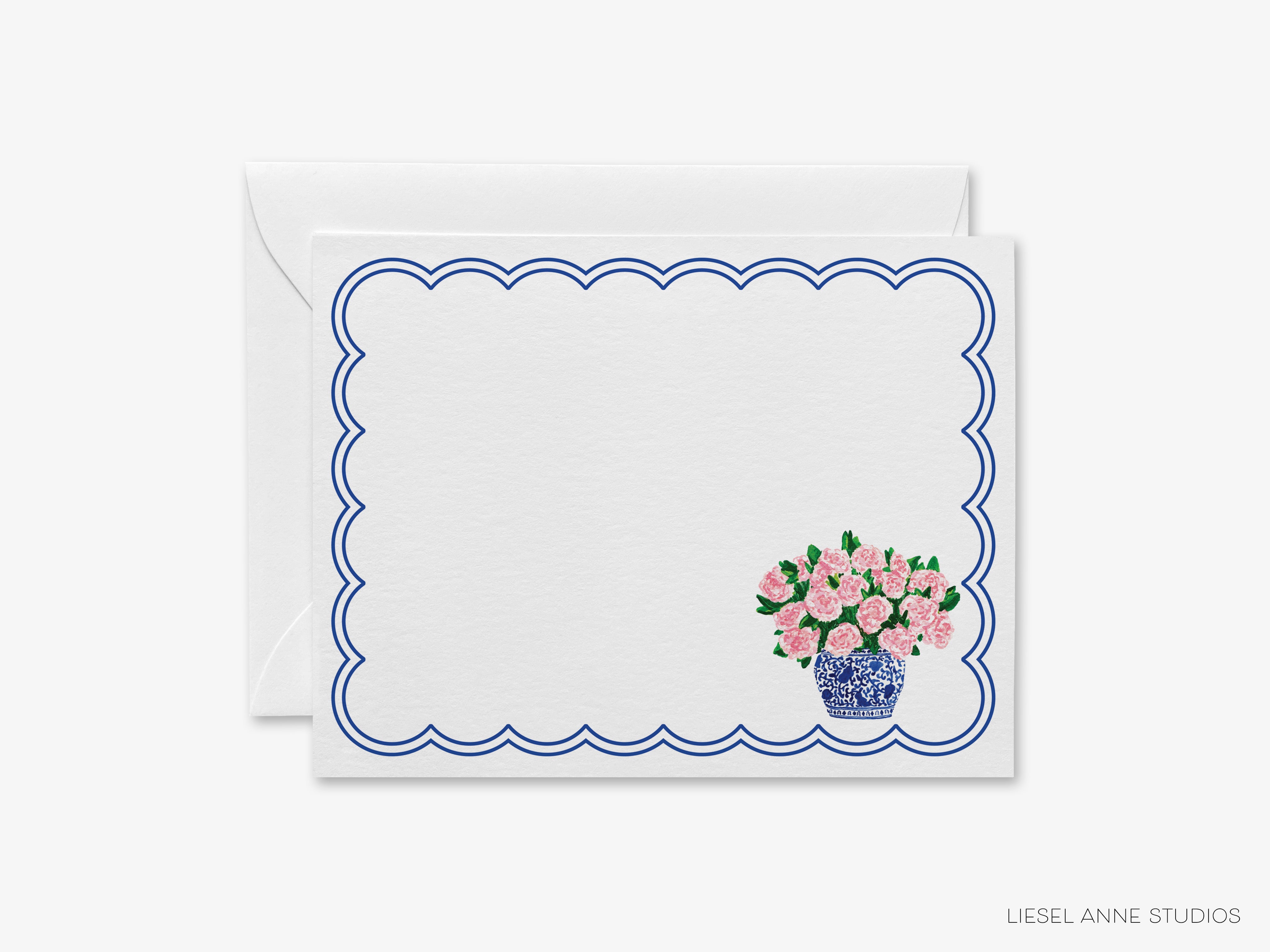 Peonies in Ginger Jar Flat Notes