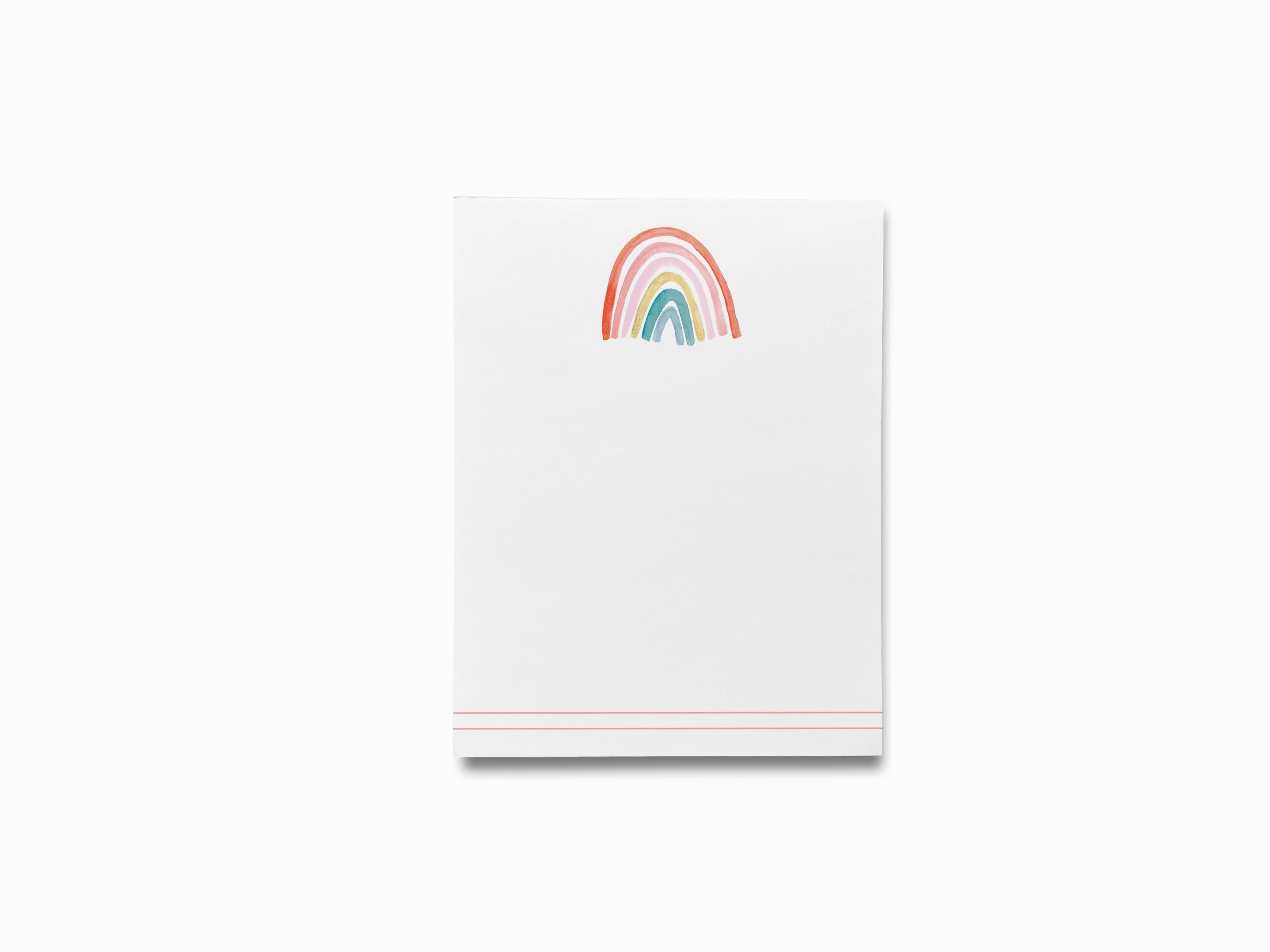 Boho Rainbow Notepad-These notepads feature our hand-painted watercolor rainbow, printed in the USA on a beautiful smooth stock. You choose which size you want (or bundled together for a beautiful gift set) and makes a great gift for the checklist and boho lover in your life.-The Singing Little Bird