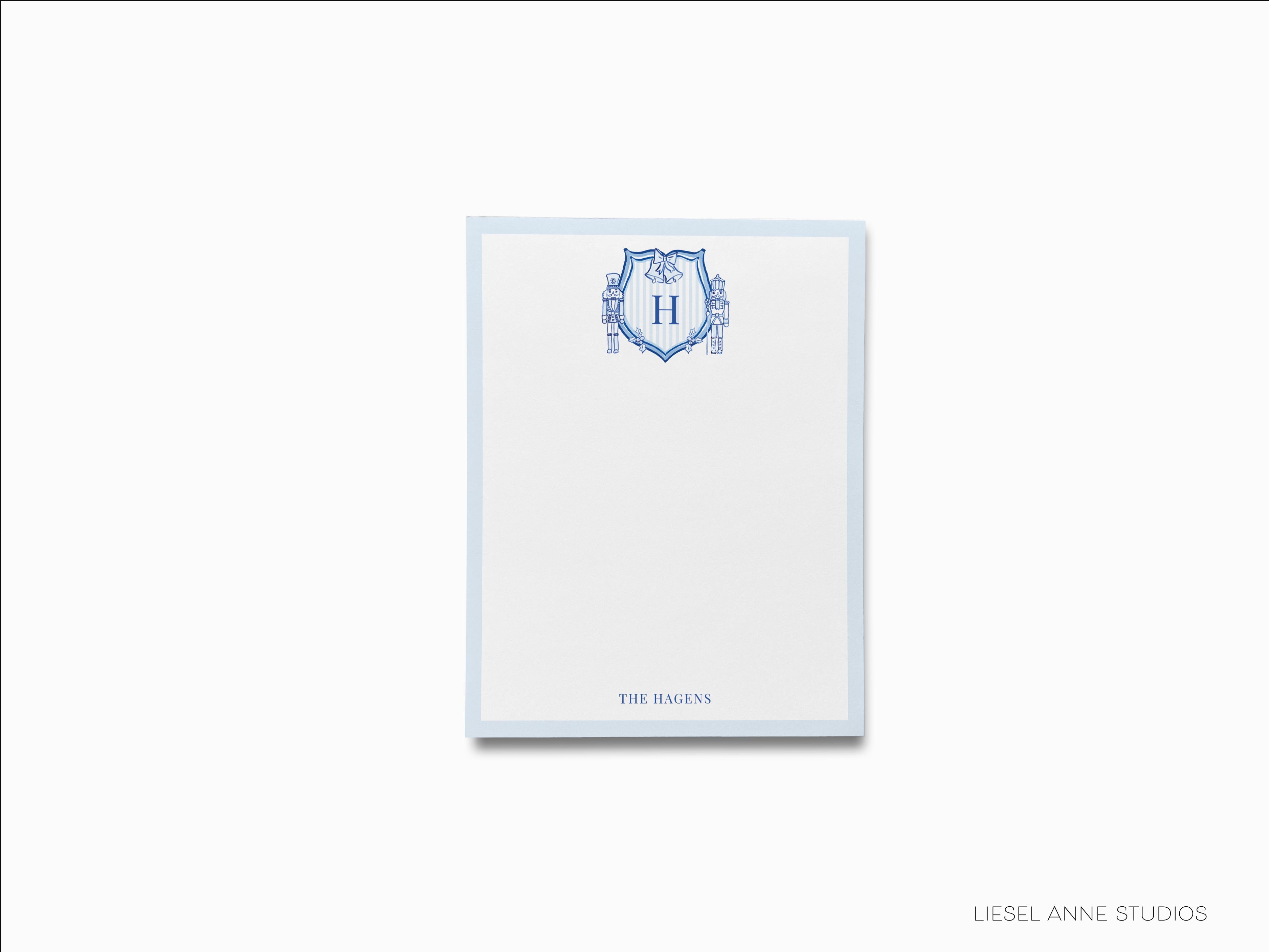 Christmas Crest Personalized Notepad-These personalized notepads feature our hand-painted watercolor Nutcracker crest, printed in the USA on a beautiful smooth stock. You choose which size you want (or bundled together for a beautiful gift set) and makes a great gift for the checklist and Nutcracker lover in your life.-The Singing Little Bird