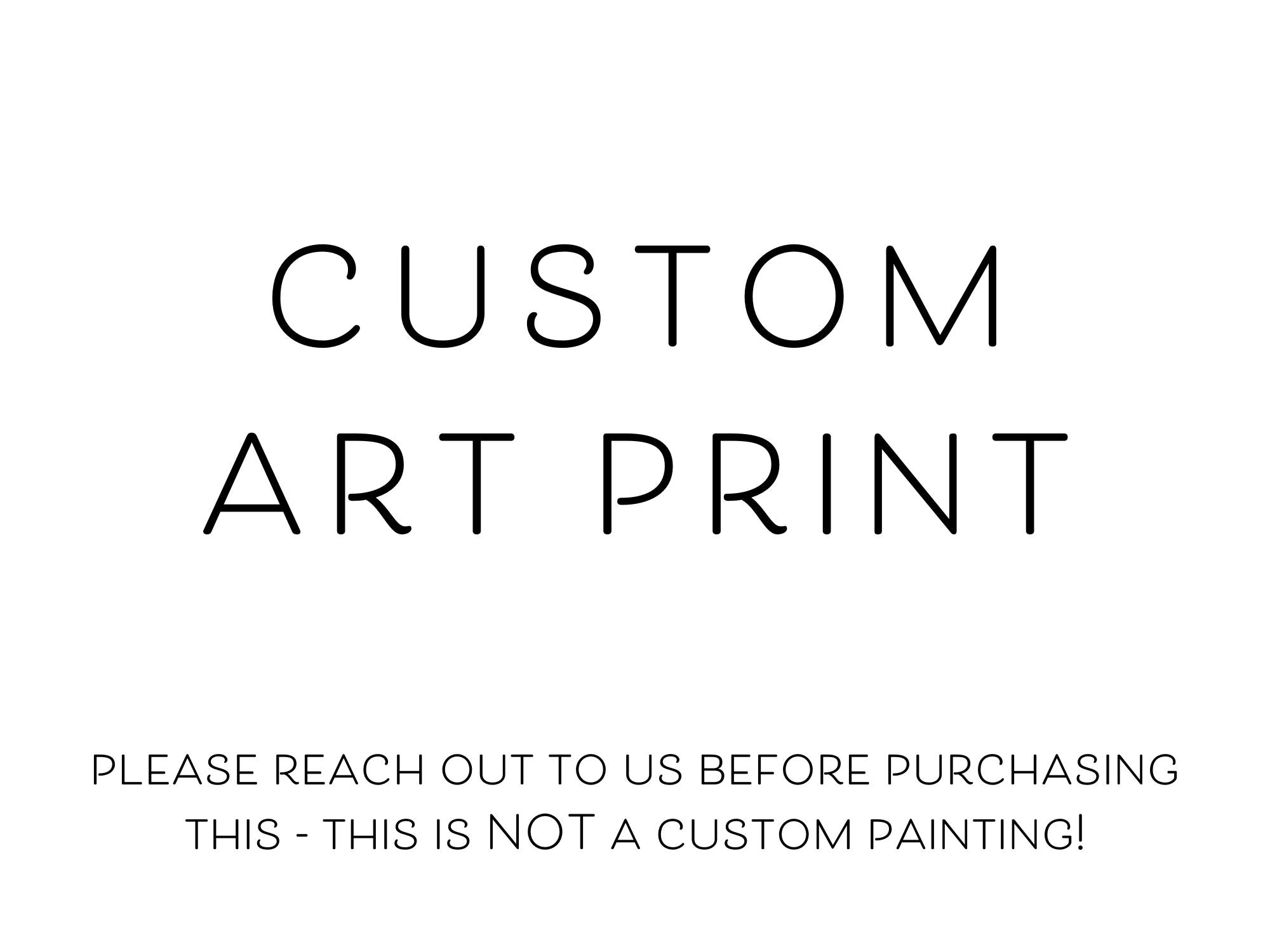 Custom Art Print (NOT a custom painting)-This custom art print features our hand-painted art, printed in the USA on 120lb high quality art paper.-The Singing Little Bird