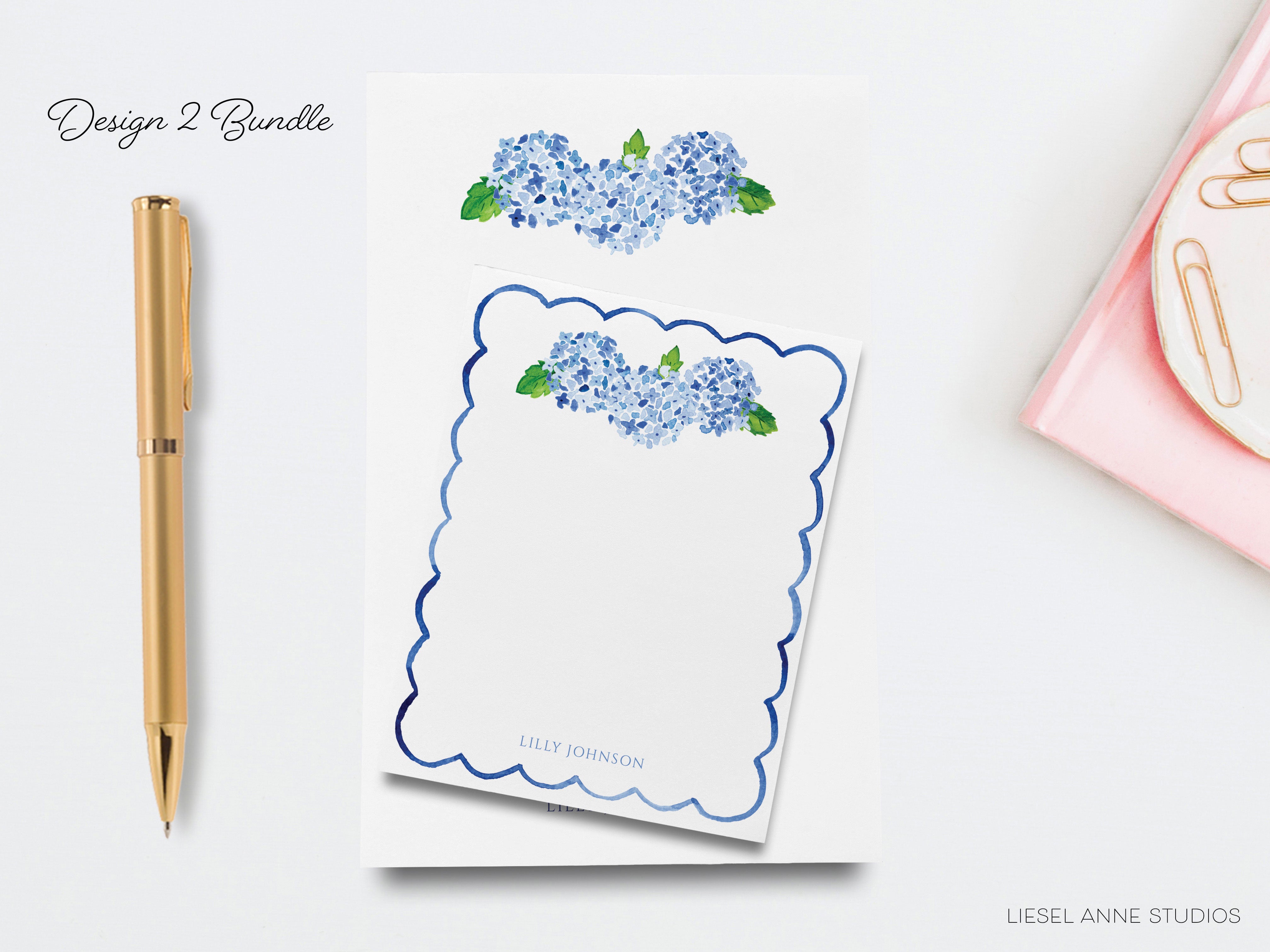 Hydrangea Notepad