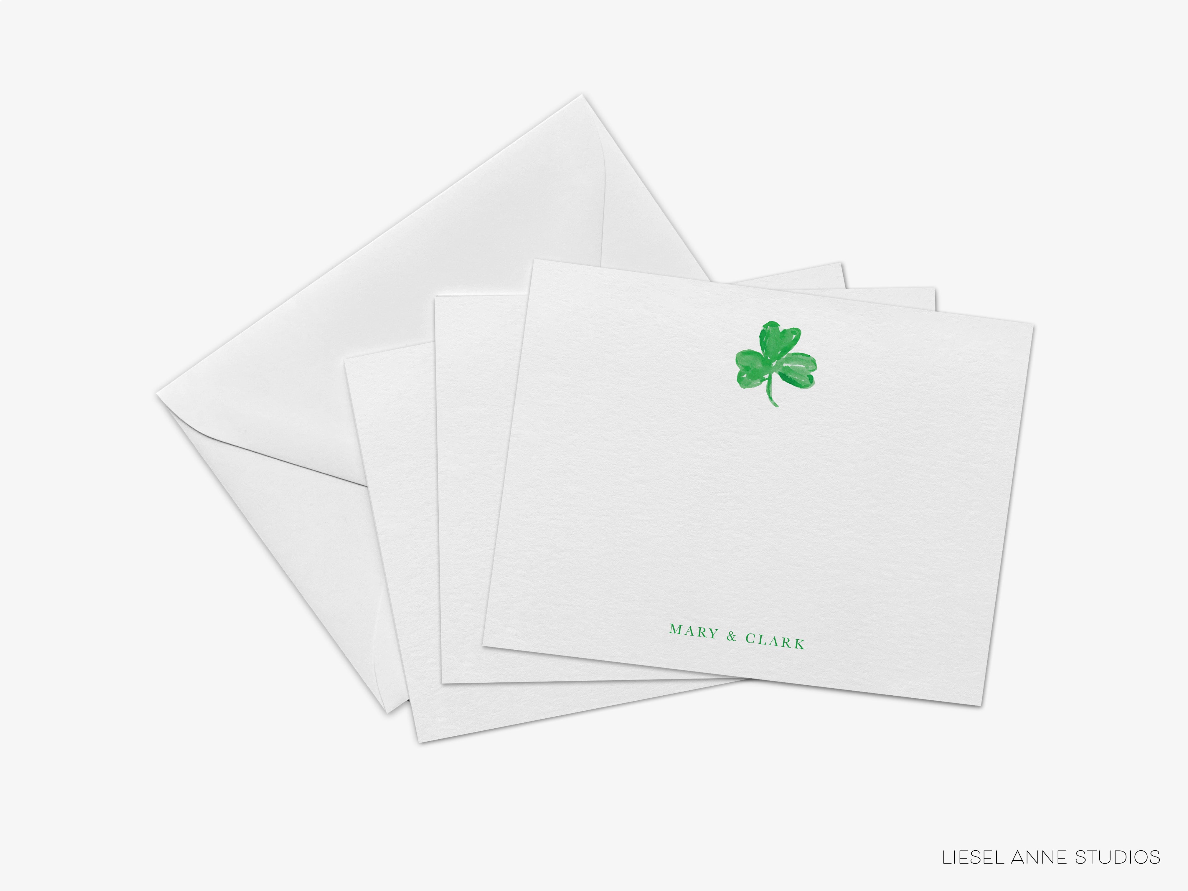 Personalized Shamrock Flat Notes