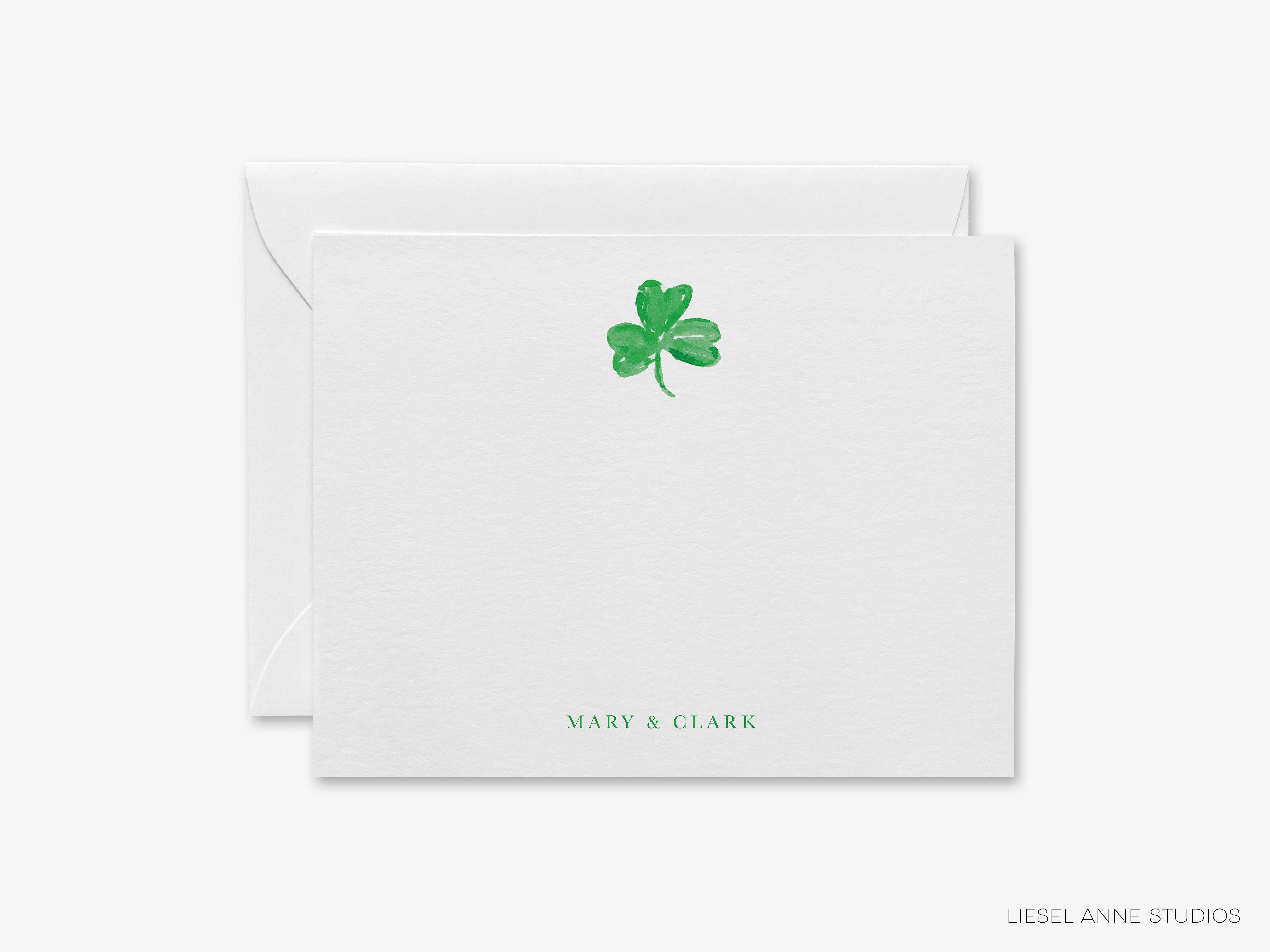Personalized Shamrock Flat Notes