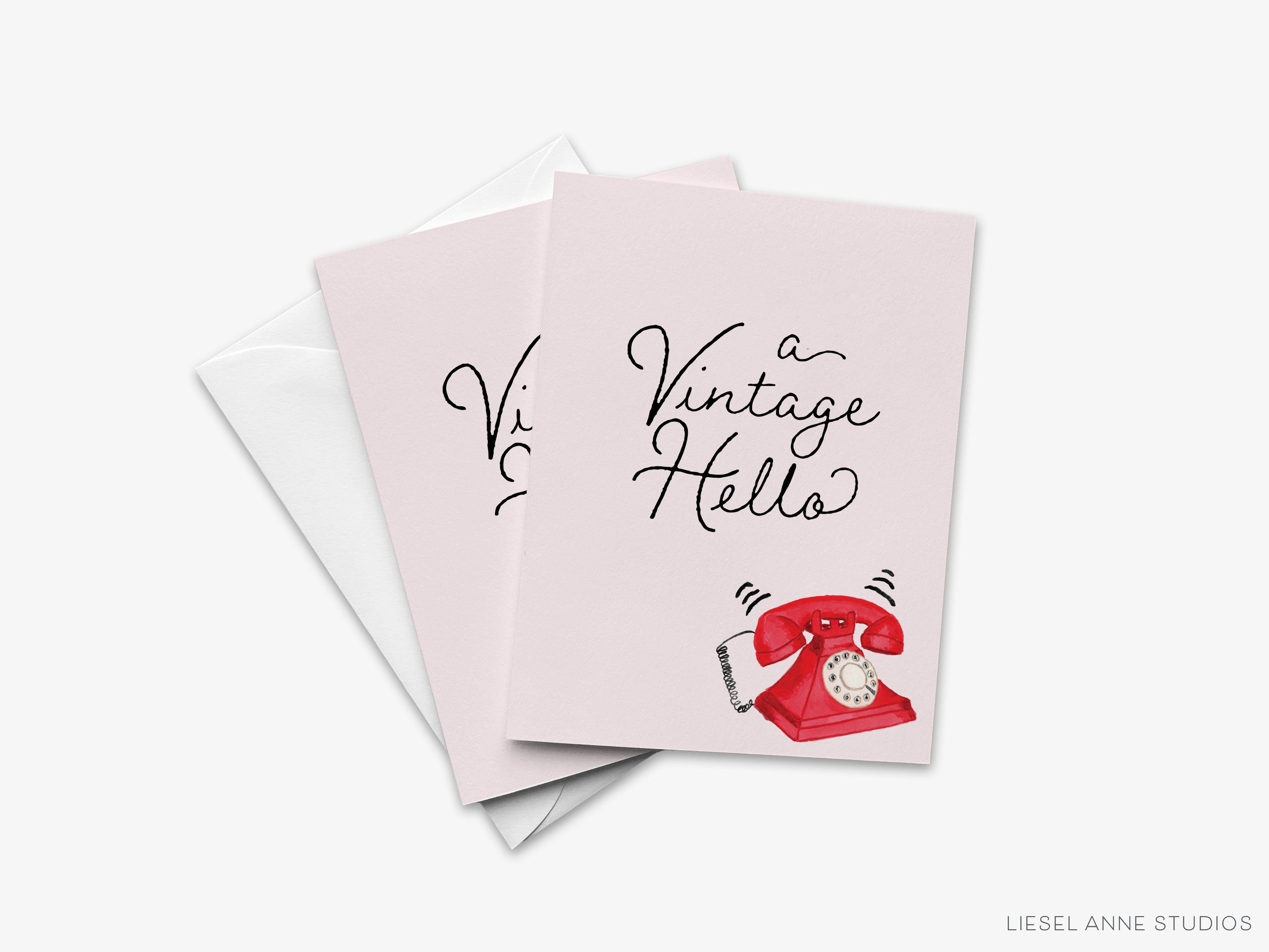 A Vintage Hello Telephone Greeting Card