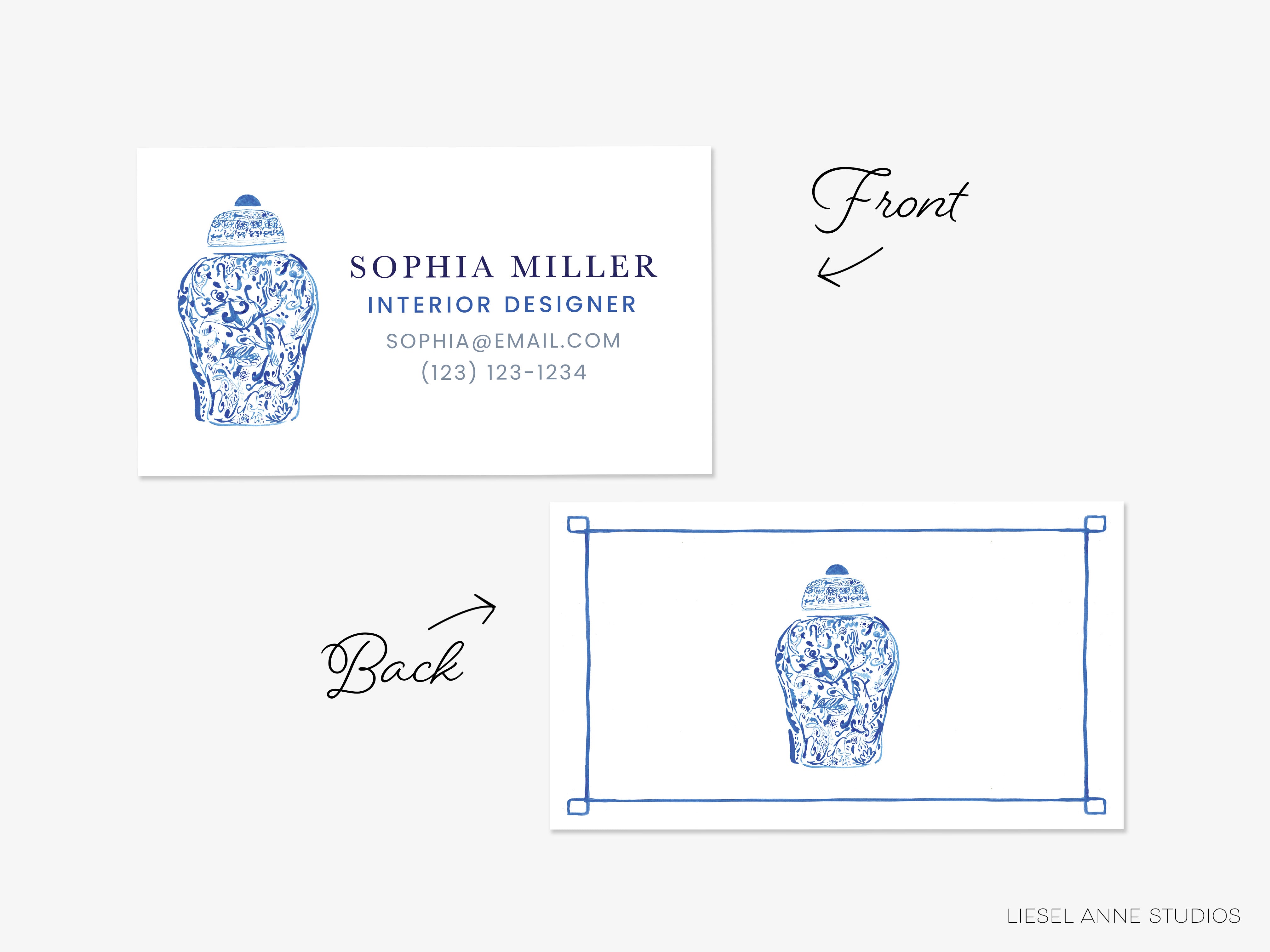 Custom Ginger Jar Business Cards
