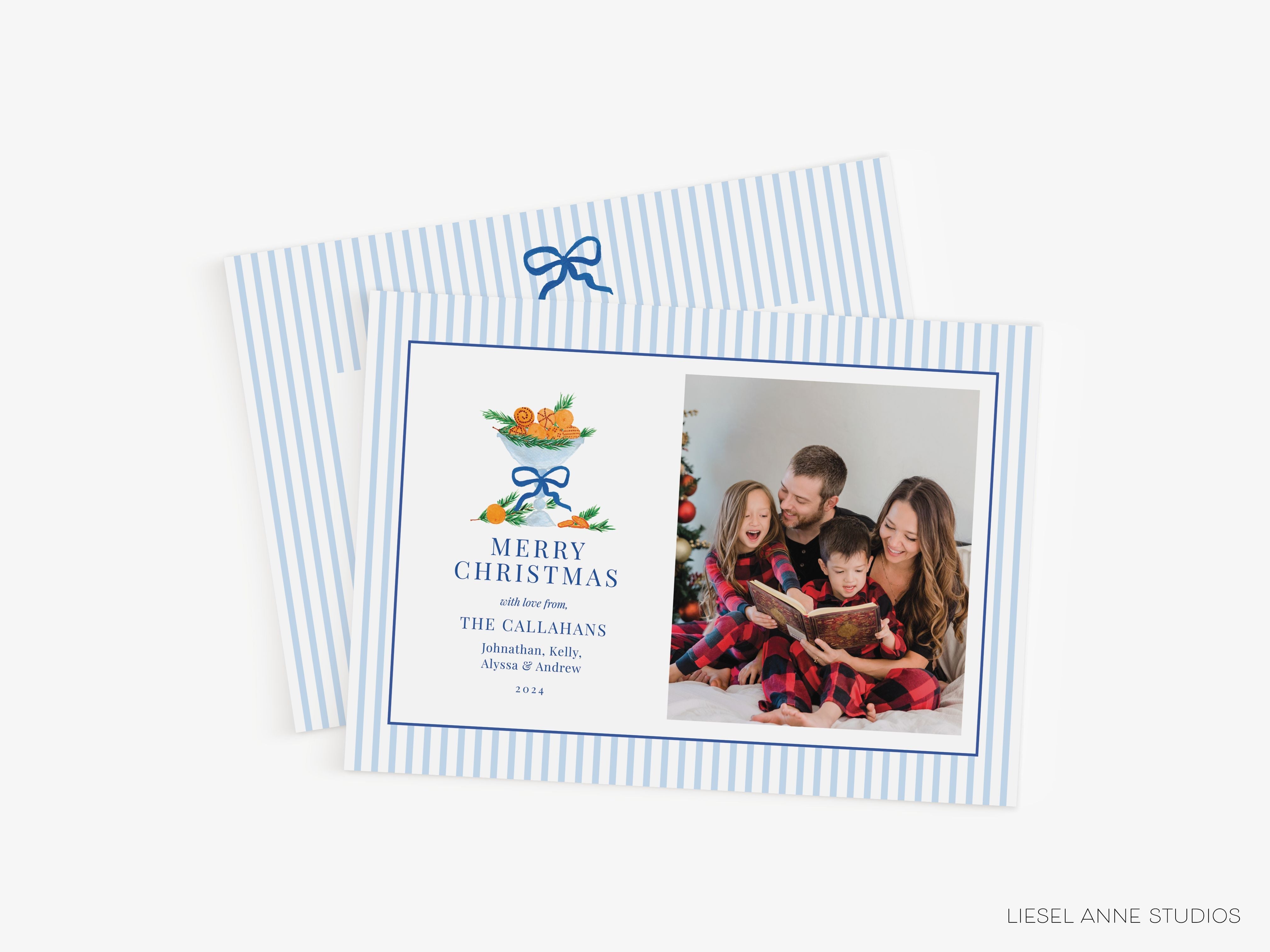 Holiday Citrus Blue & White Photo Card-Sets of flat cards customized for your family + white envelopes Measures 5” x 7” (A7) Printed on 120lb high quality stationery paper with a beautiful eggshell finish Designed and printed in the USA Hand packaged with care and ready to gift or use 

Après Ski Sweater Holiday Photo Cards | Christmas Card Set | Winter Greetings | Cozy Holiday Cards | Customizable Photo Cards-The Singing Little Bird