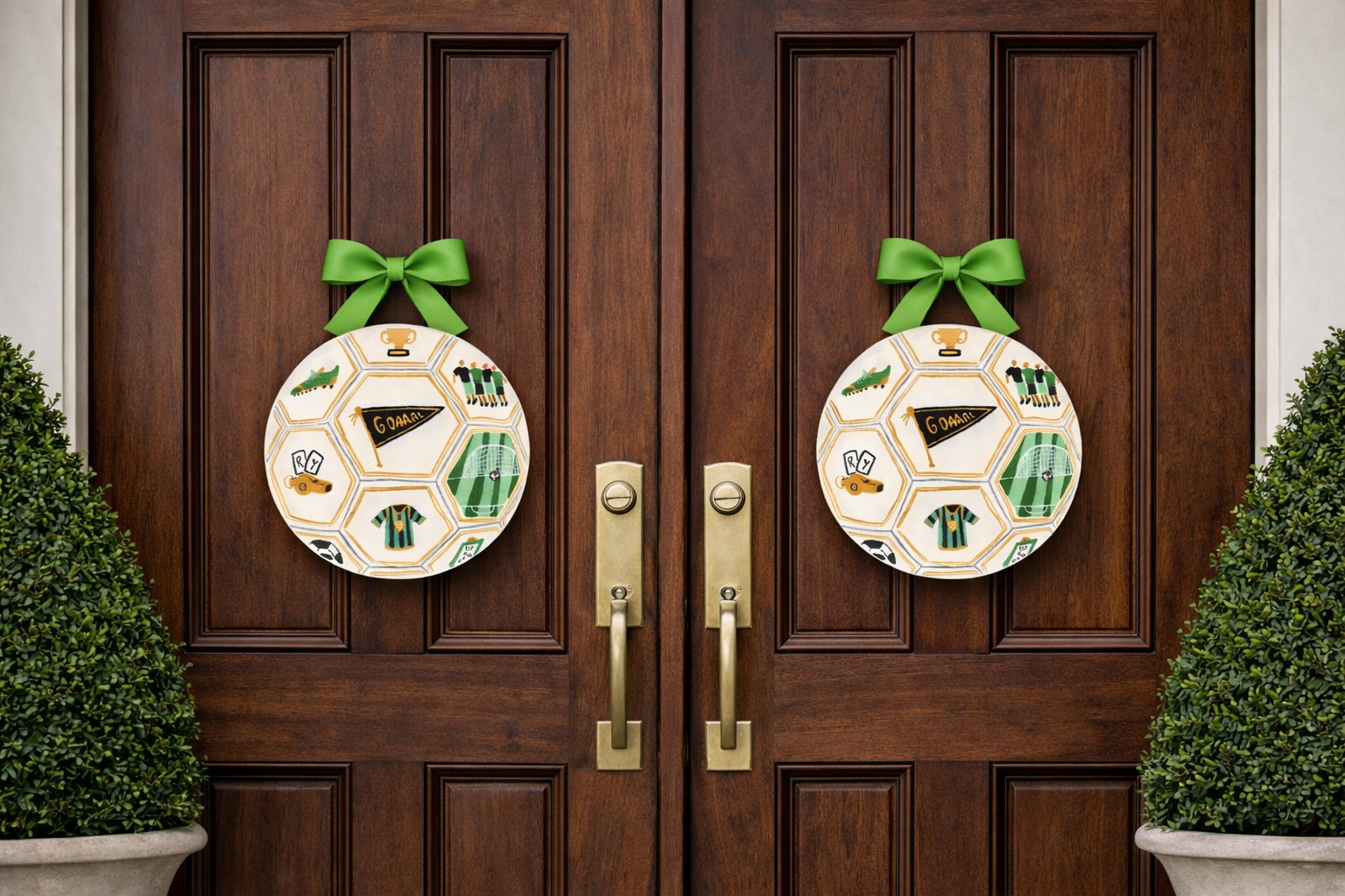 The Golden Goal Soccer Ball Hanger