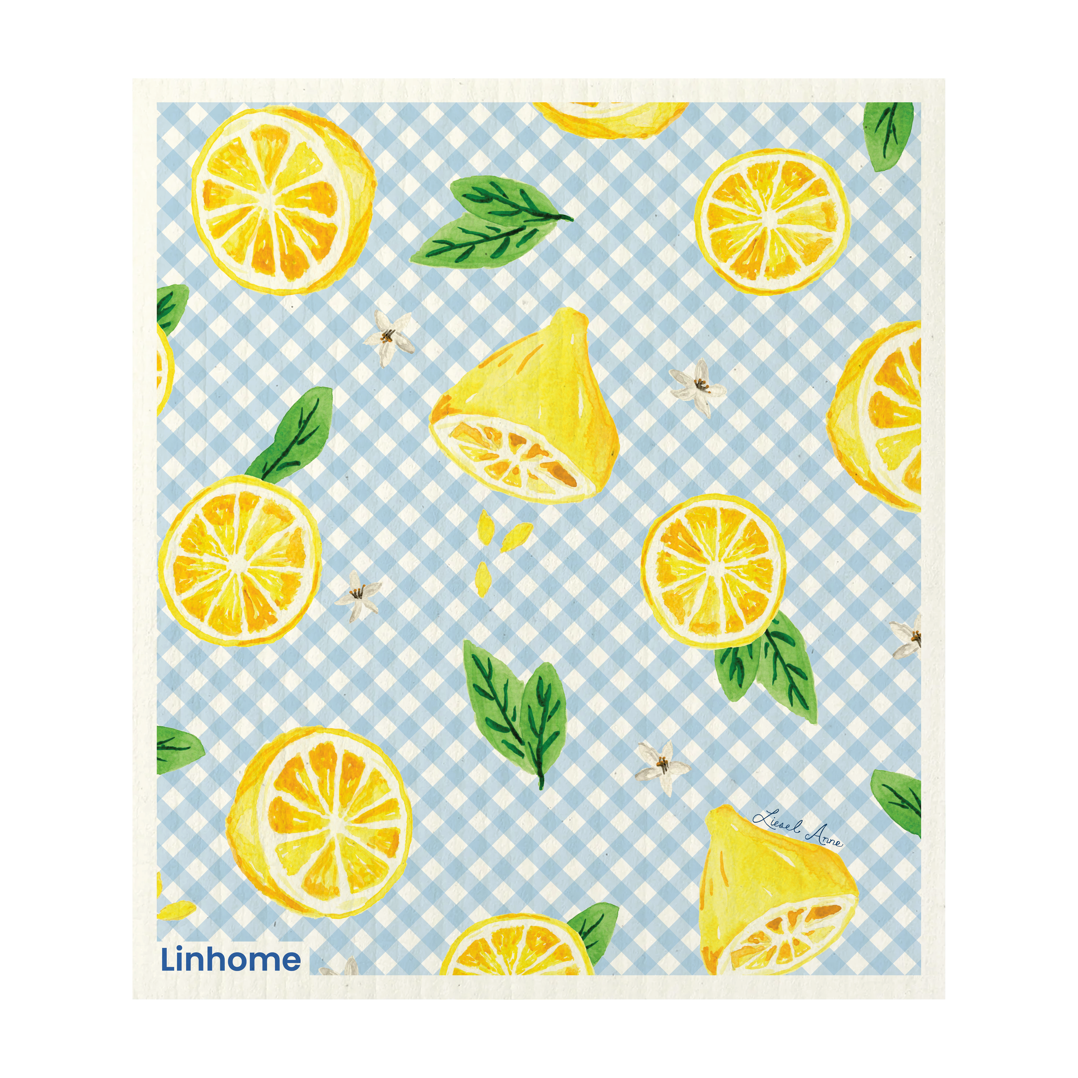 Lemon Zest - Linhome x Liesel Anne Swedish Dishcloths - 4 Pack