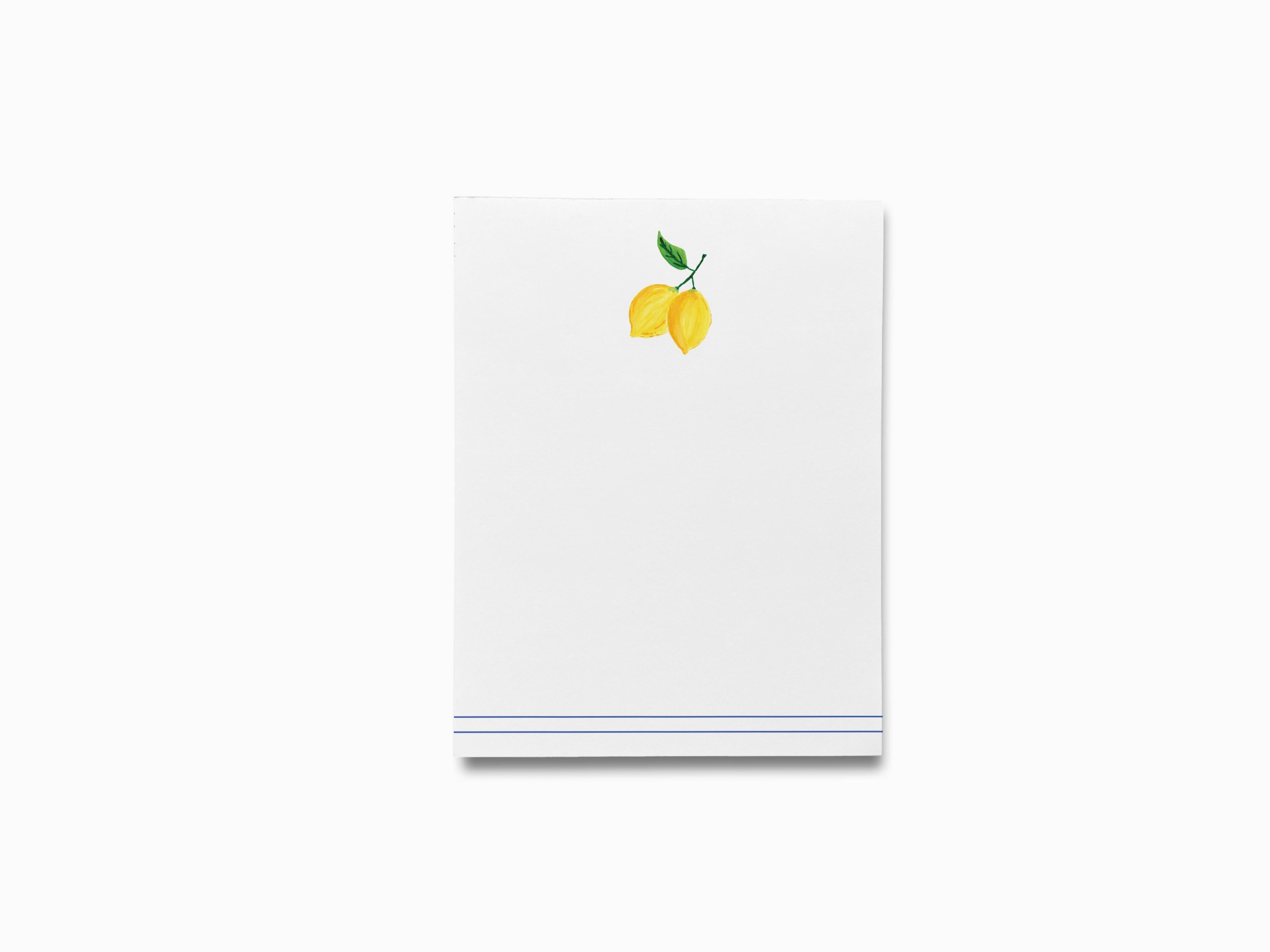 Lemon Notepad-These notepads feature our hand-painted watercolor lemons, printed in the USA on a beautiful smooth stock. You choose which size you want (or bundled together for a beautiful gift set) and makes a great gift for the checklist and citrus lover in your life.-The Singing Little Bird