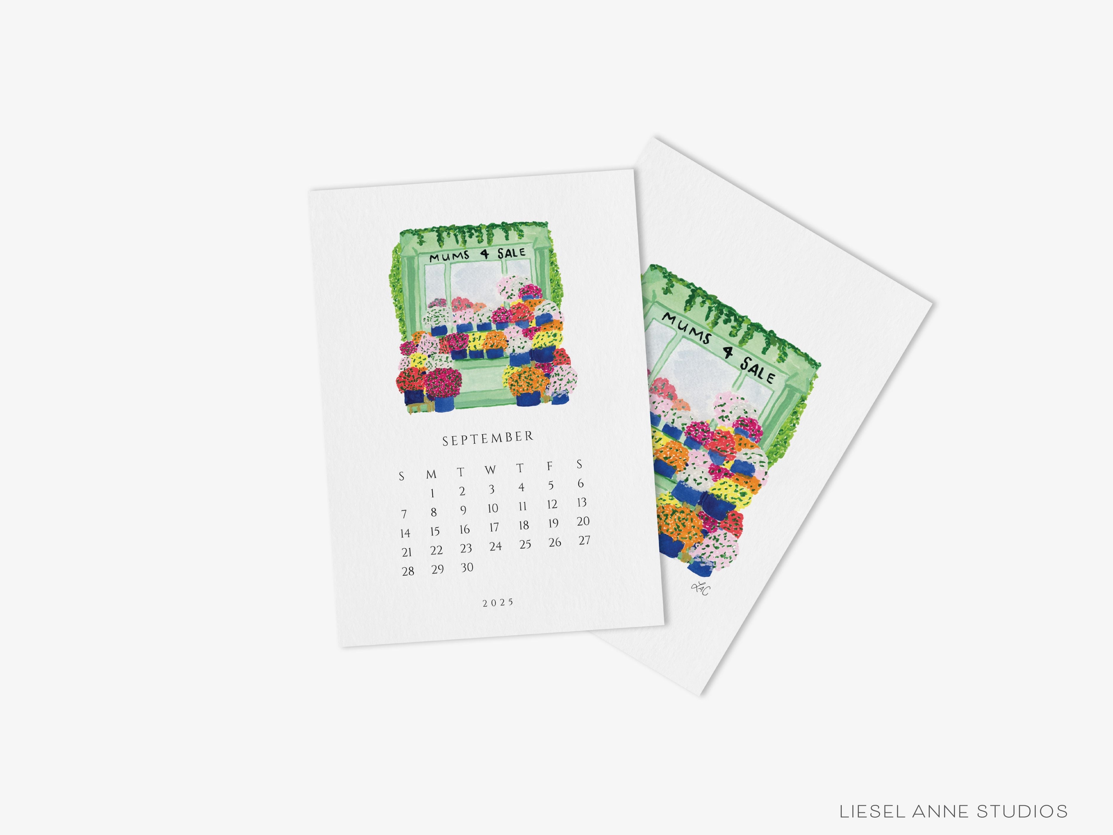 Little Joys 2025 Watercolor Desk Calendar-These calendars feature our hand-painted watercolor various art prints for each month, printed in the USA on a beautiful high quality 120lb paper with an eggshell finish. They come with beautifully designed backs that can be used as art prints and makes a great gift for the desktop calendar lover in your life.-The Singing Little Bird