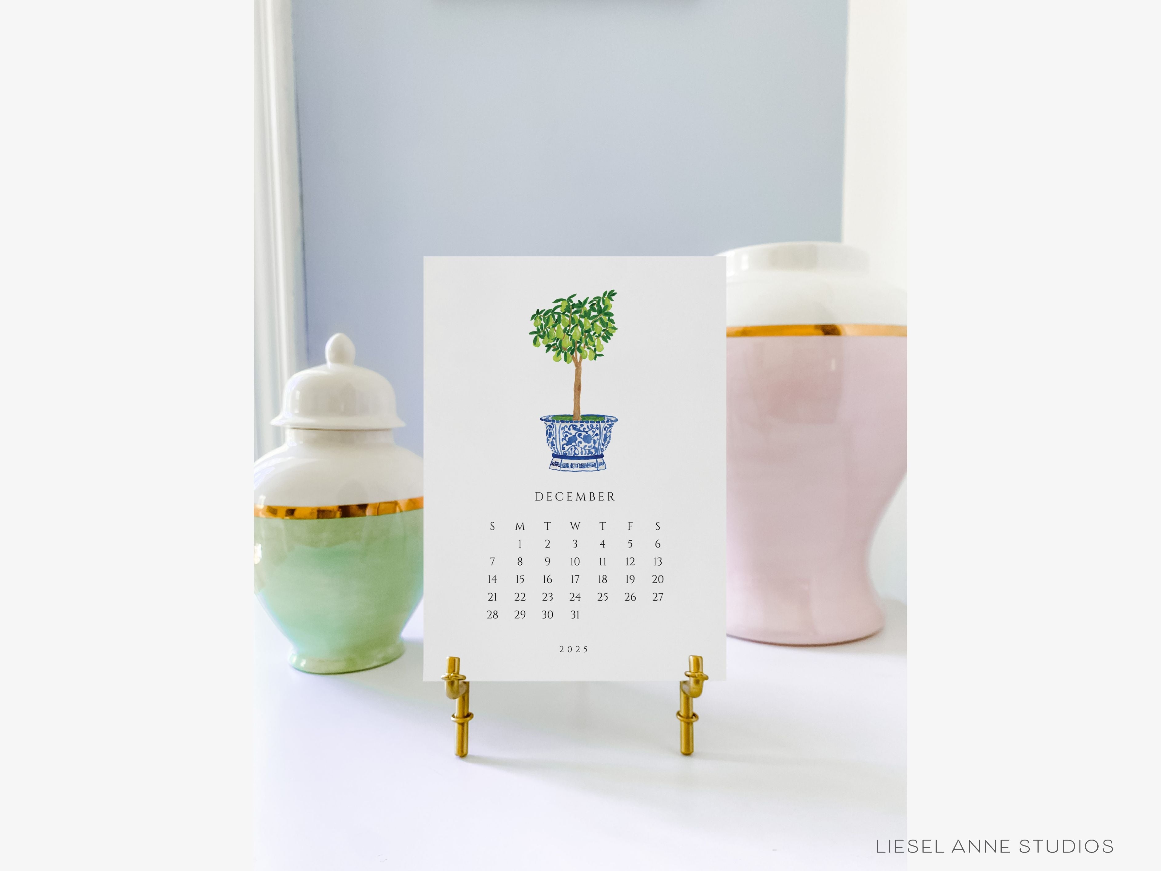 Little Joys 2025 Watercolor Desk Calendar-These calendars feature our hand-painted watercolor various art prints for each month, printed in the USA on a beautiful high quality 120lb paper with an eggshell finish. They come with beautifully designed backs that can be used as art prints and makes a great gift for the desktop calendar lover in your life.-The Singing Little Bird