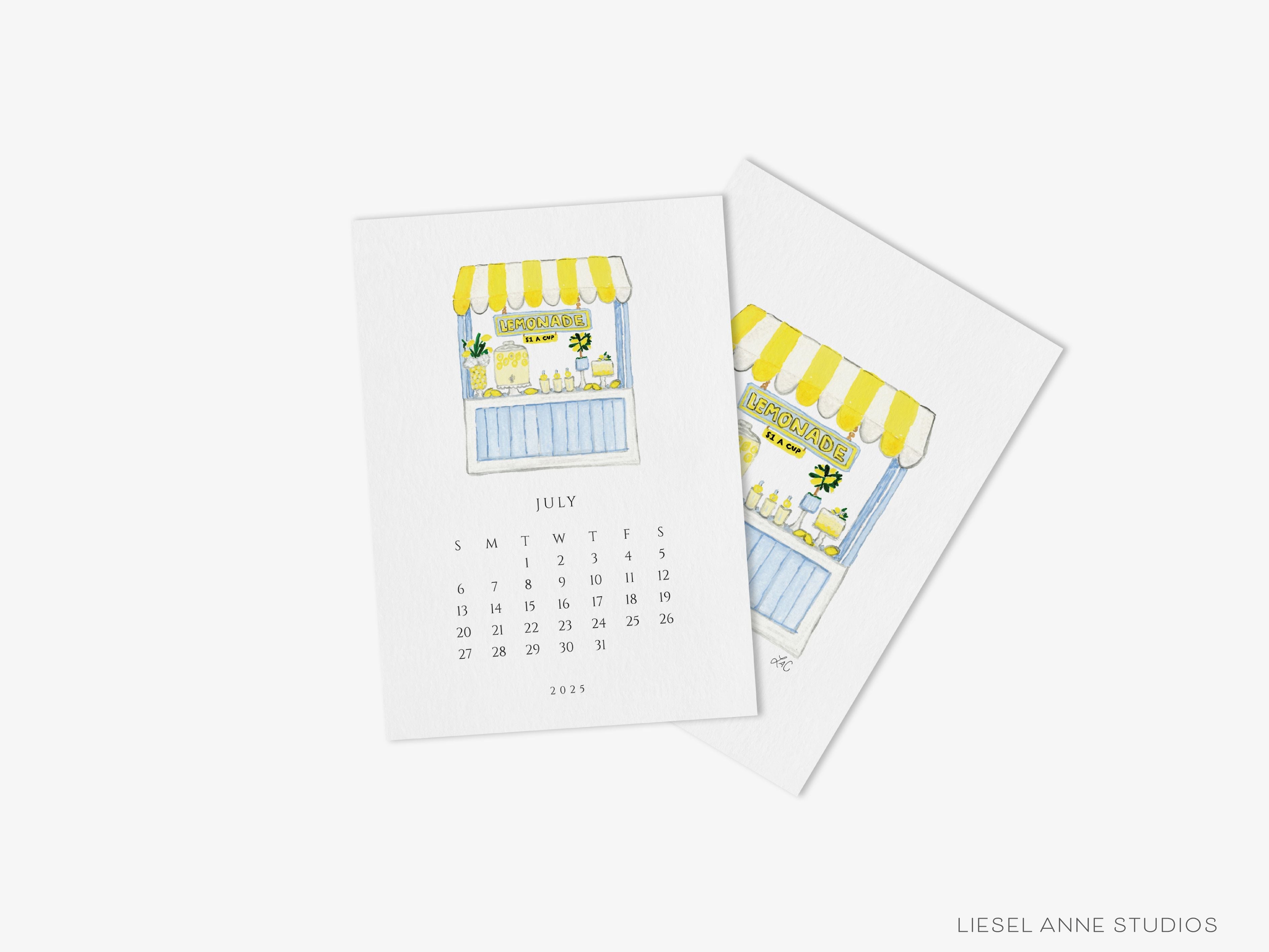 Little Joys 2025 Watercolor Desk Calendar-These calendars feature our hand-painted watercolor various art prints for each month, printed in the USA on a beautiful high quality 120lb paper with an eggshell finish. They come with beautifully designed backs that can be used as art prints and makes a great gift for the desktop calendar lover in your life.-The Singing Little Bird