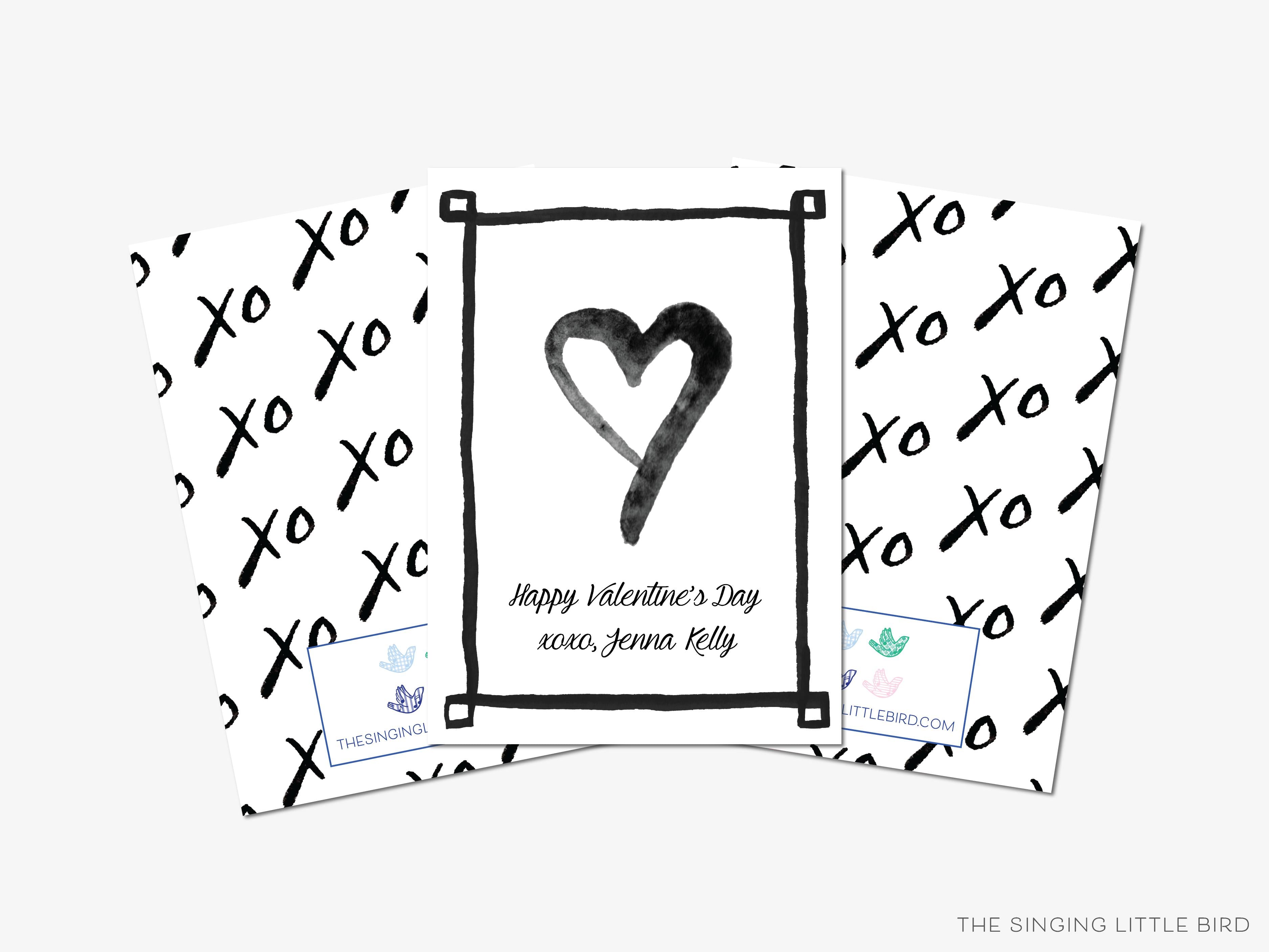 minimalist black and white valentine's day cards | liesel anne studios