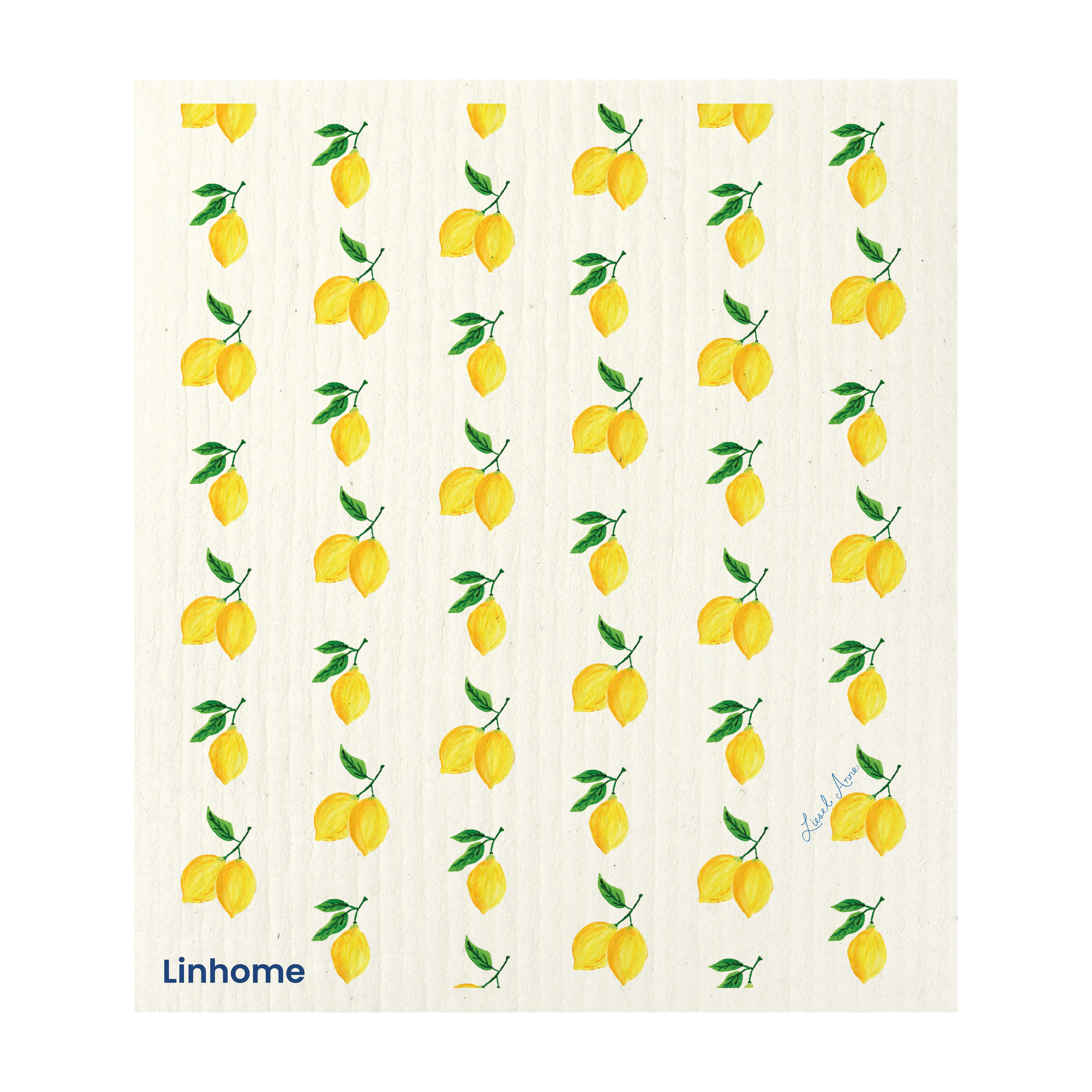 Lemon Zest Spritz - Linhome x Liesel Anne Swedish Dishcloths - 1 Pack