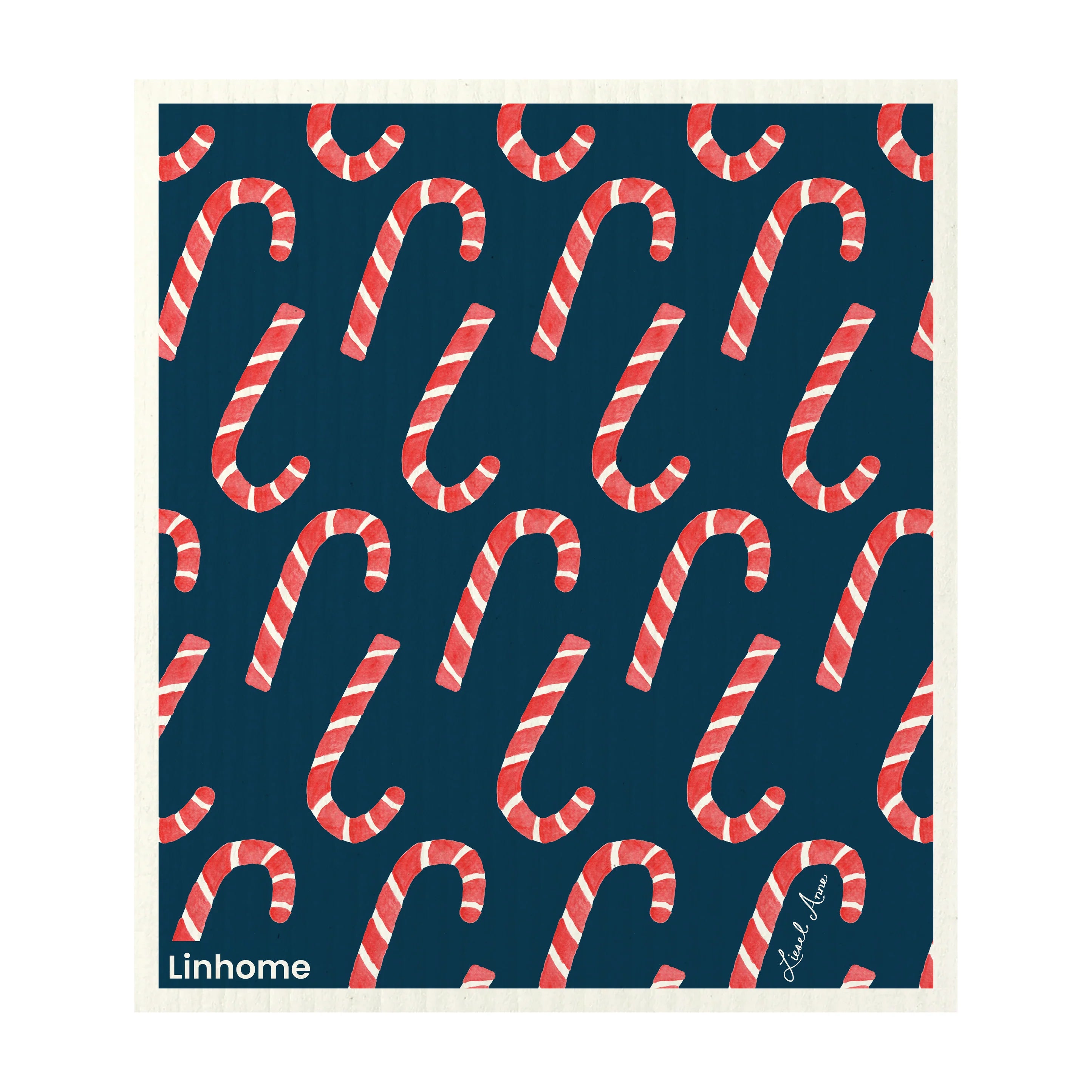 Candy Cane – Linhome x Liesel Anne Swedish Dishcloths