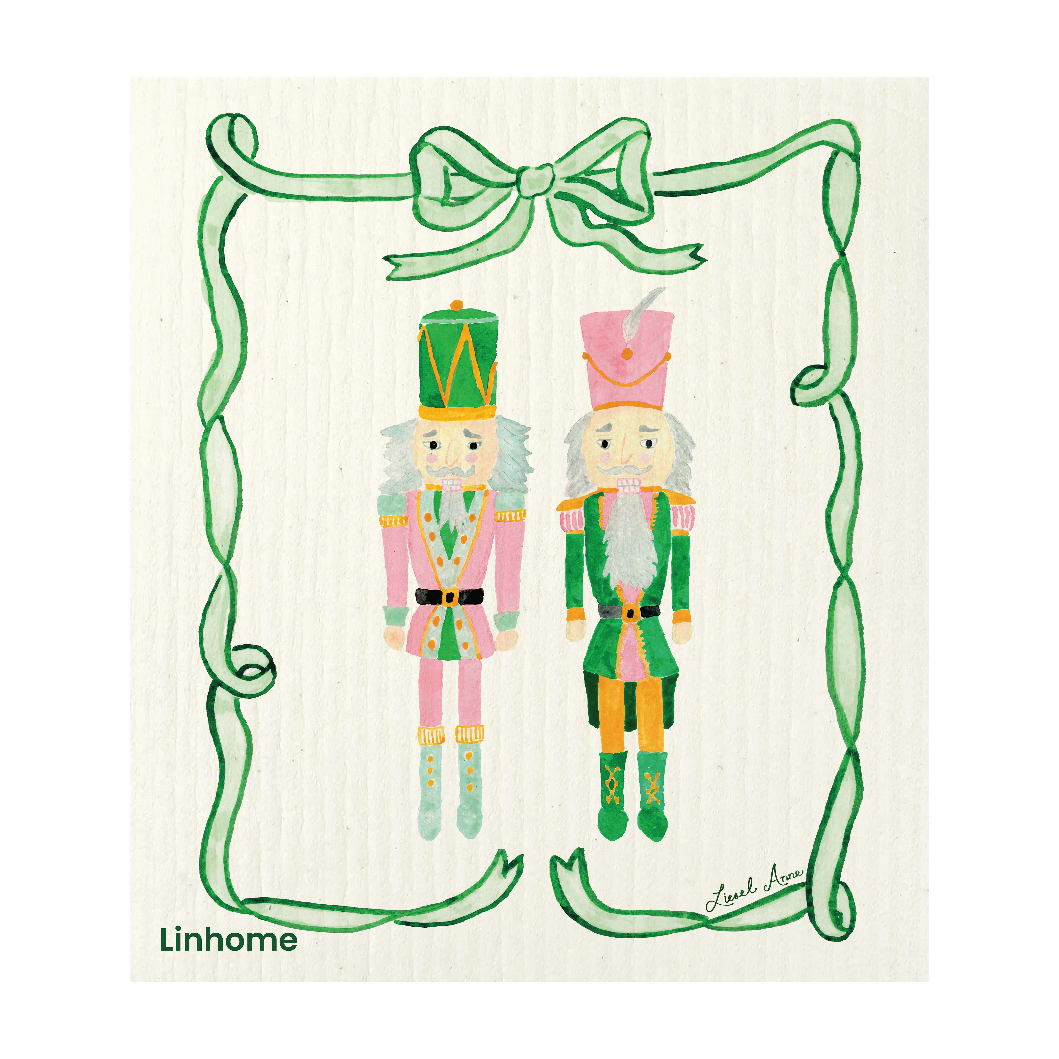 Holiday Classic Collection- Linhome x Liesel Anne Swedish Dishcloths - 4 Pack