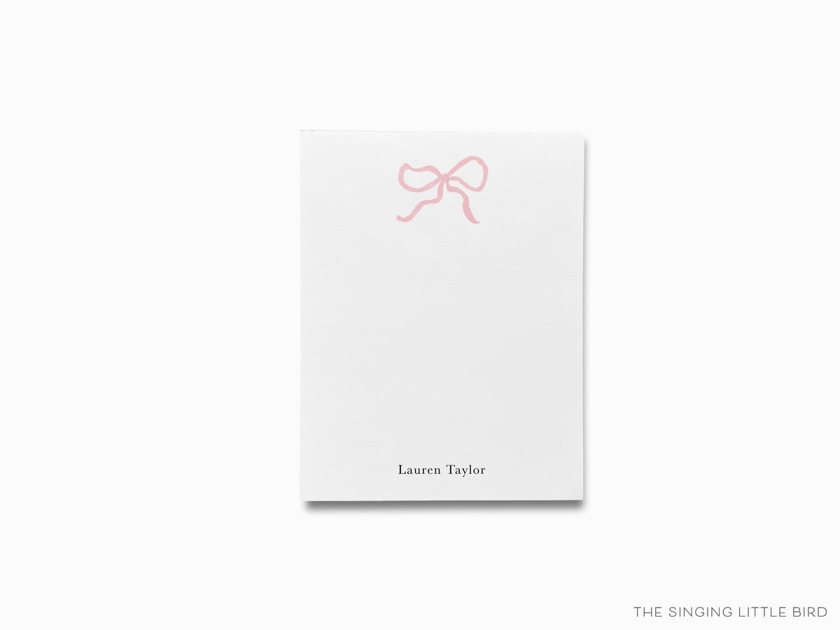 Pink Bow Notepad | Liesel Anne Studios