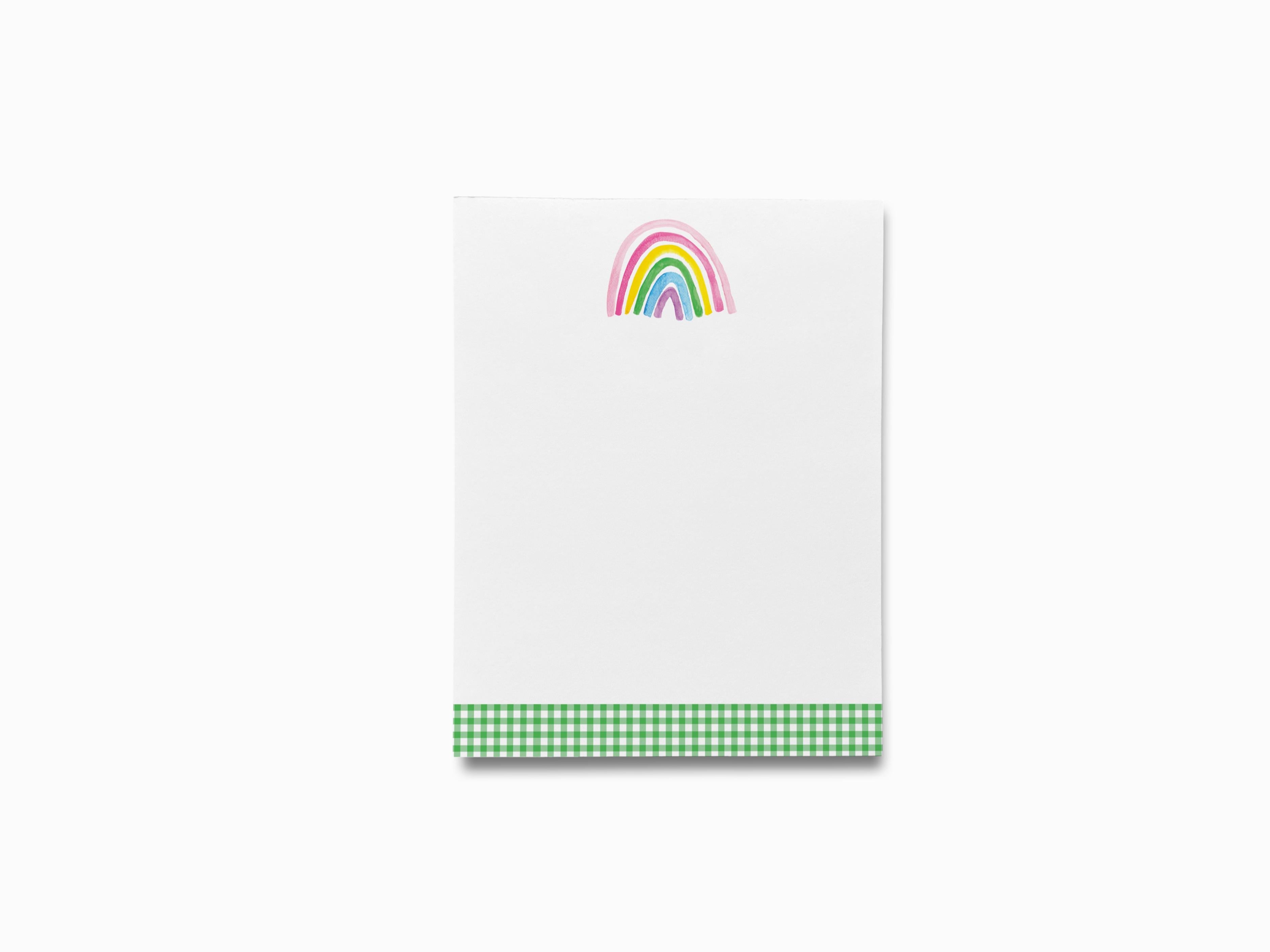 Rainbow and Unicorn Notepad-These notepads feature our hand-painted watercolor rainbow and unicorn, printed in the USA on a beautiful smooth stock. You choose which size you want (or bundled together for a beautiful gift set) and makes a great gift for the checklist and magic lover in your life.-The Singing Little Bird