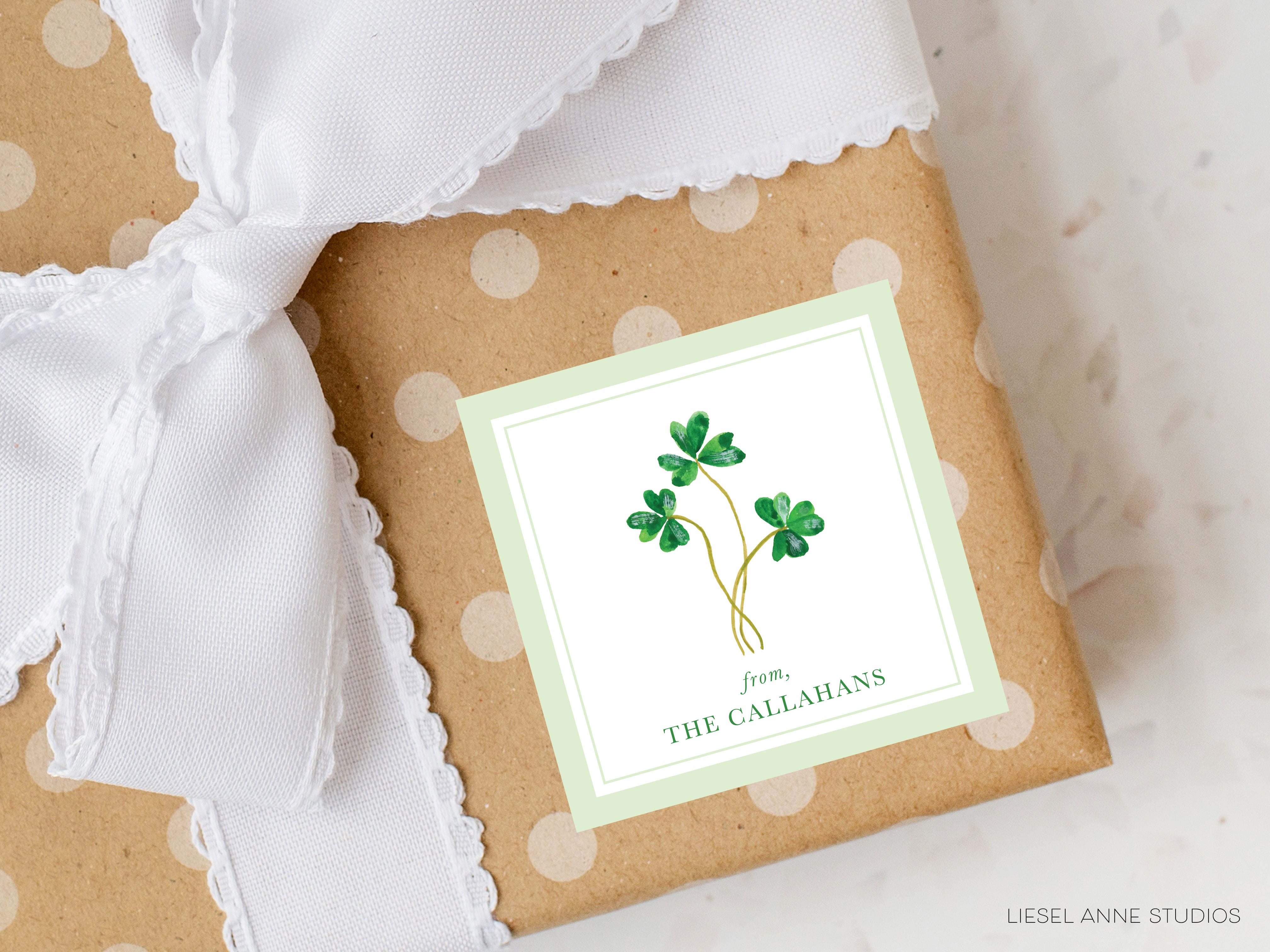 Shamrock Gift Stickers
