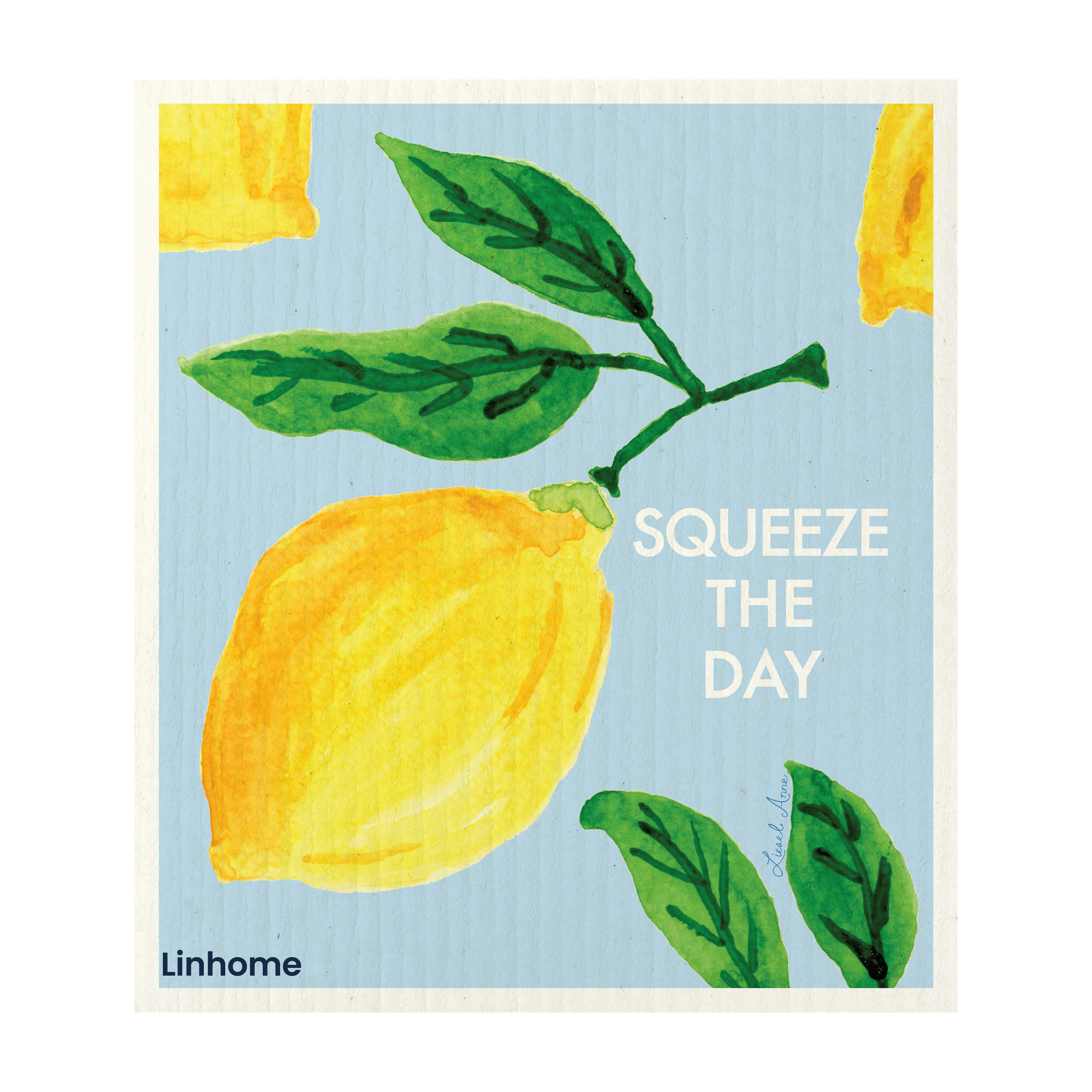 Lemon Zest - Linhome x Liesel Anne Swedish Dishcloths - 4 Pack