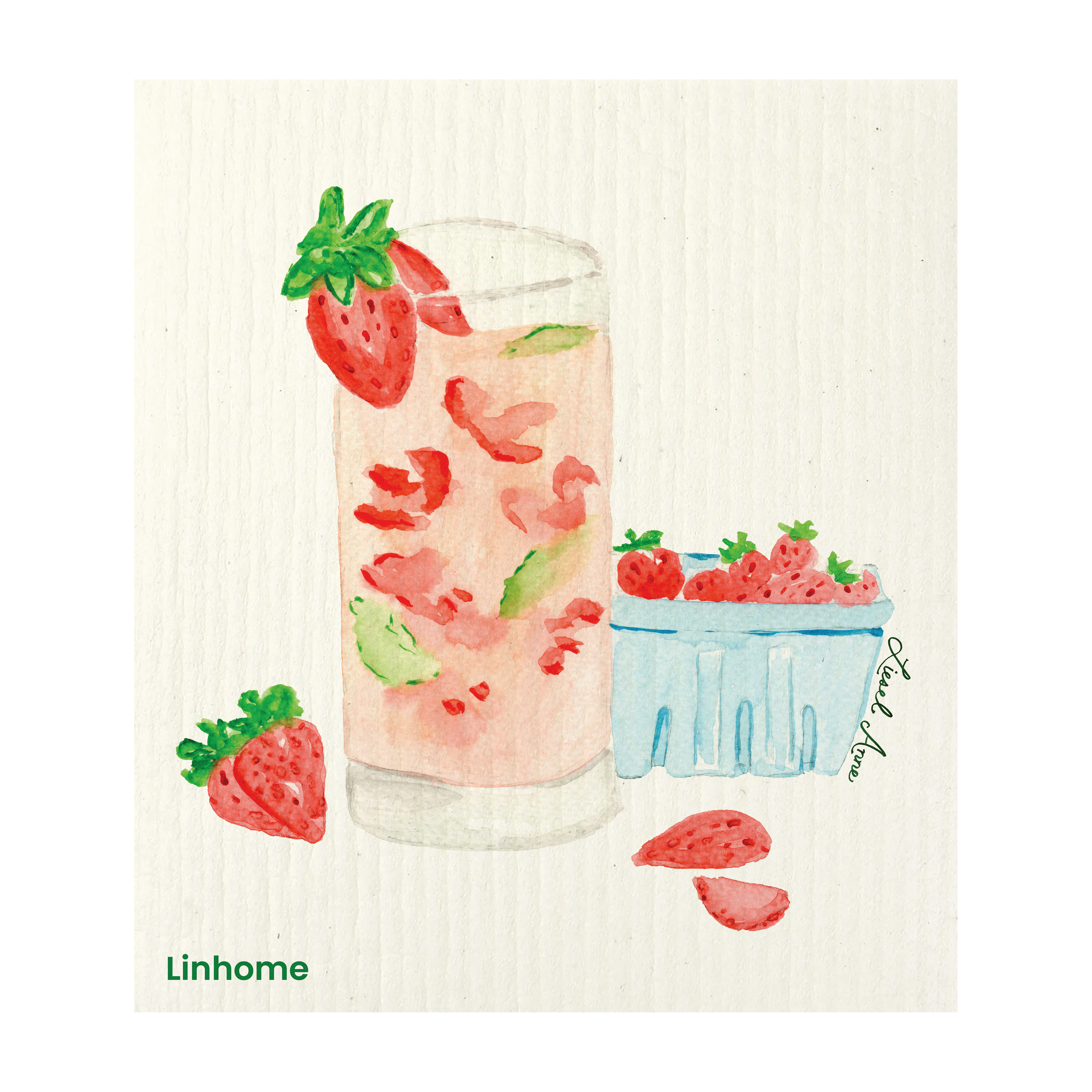 Cocktail Collection - Linhome x Liesel Anne Swedish Dishcloths - 4 Pack
