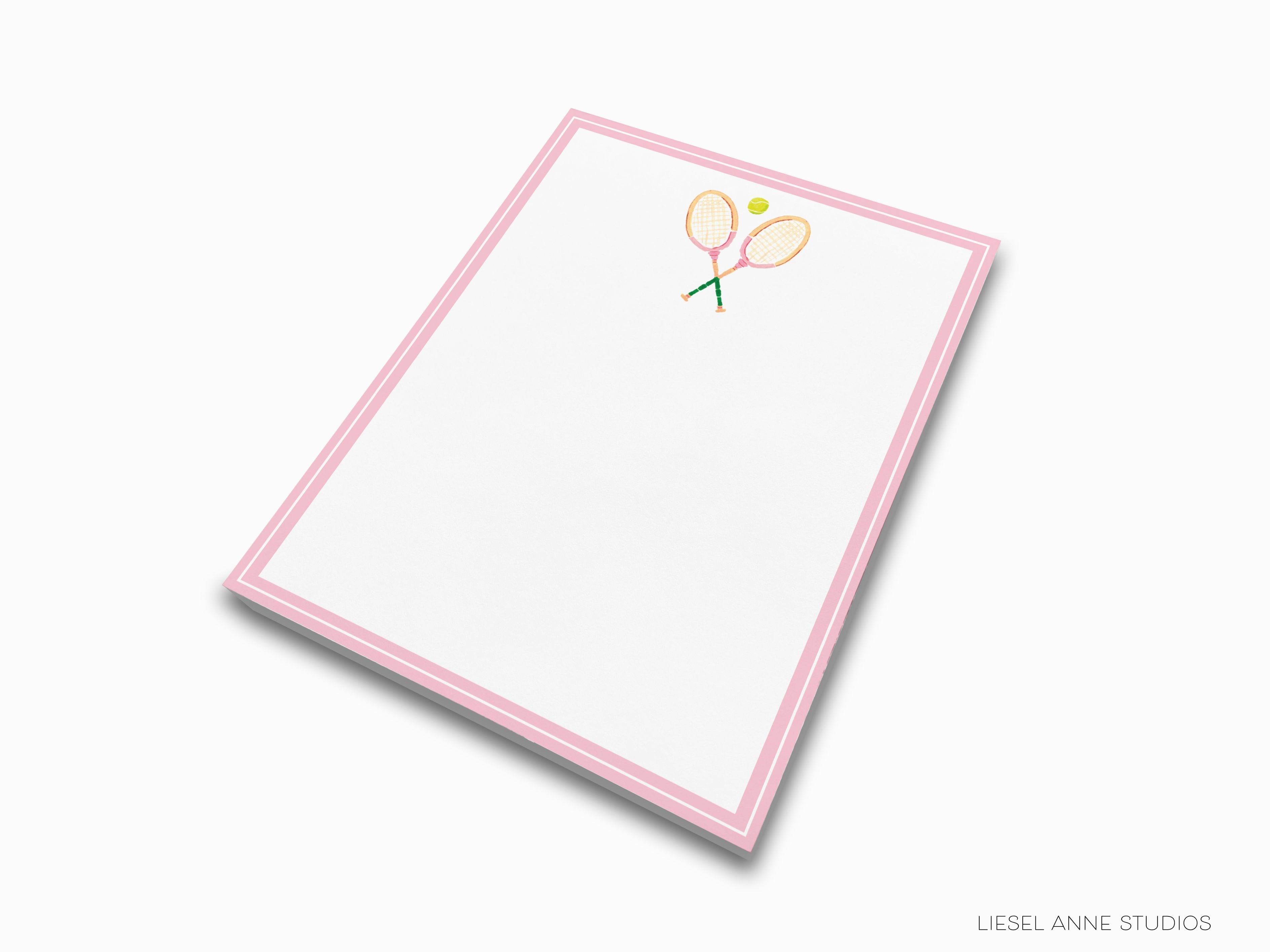 Tennis Notepad-These notepads feature our hand-painted watercolor tennis racket, printed in the USA on a beautiful smooth stock. You choose which size you want (or bundled together for a beautiful gift set) and makes a great gift for the checklist and sport lover in your life.-The Singing Little Bird