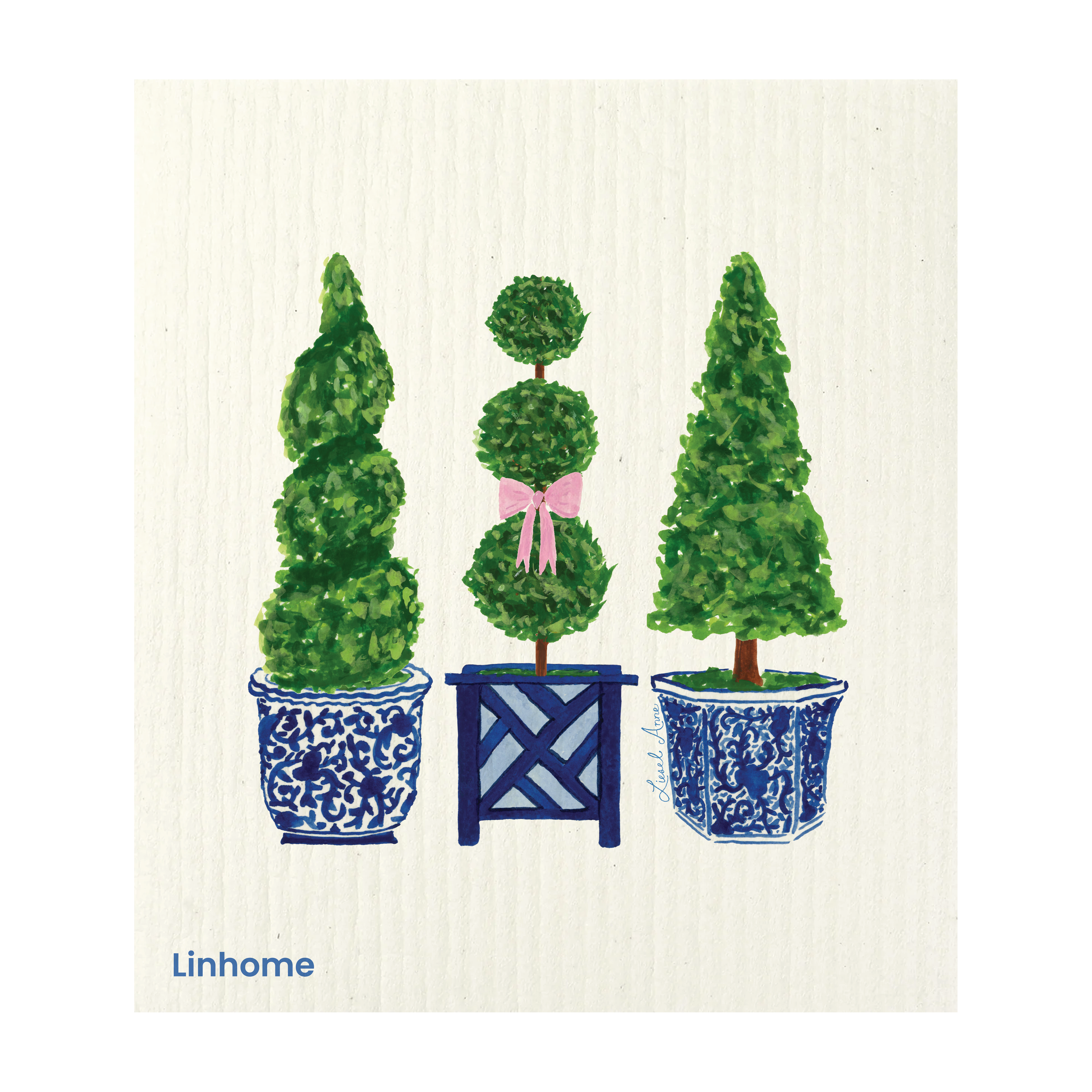 Blooming Garden – Linhome x Liesel Anne Swedish Dishcloths - 5 Pack