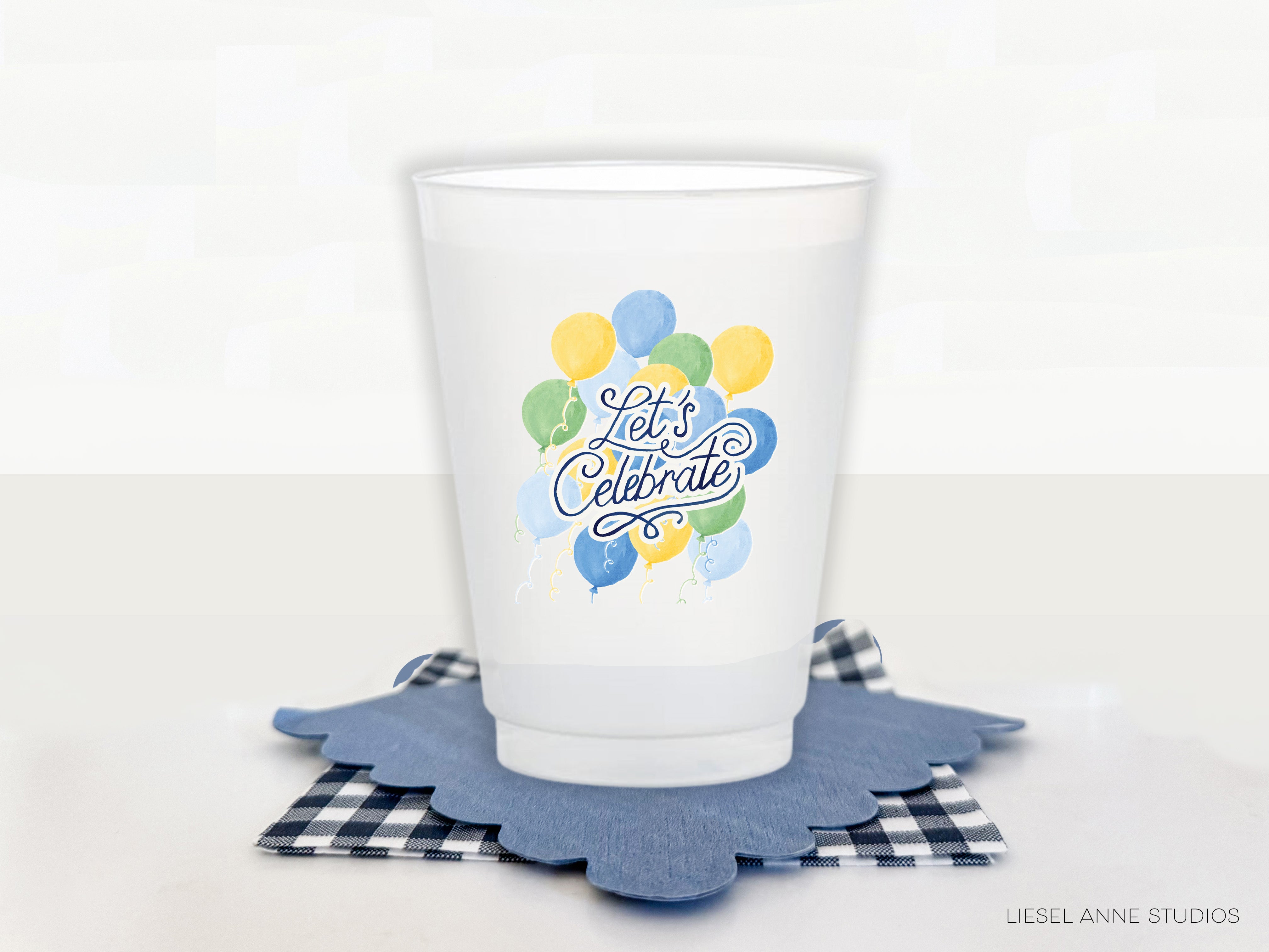 a shot glass sitting on top of a table