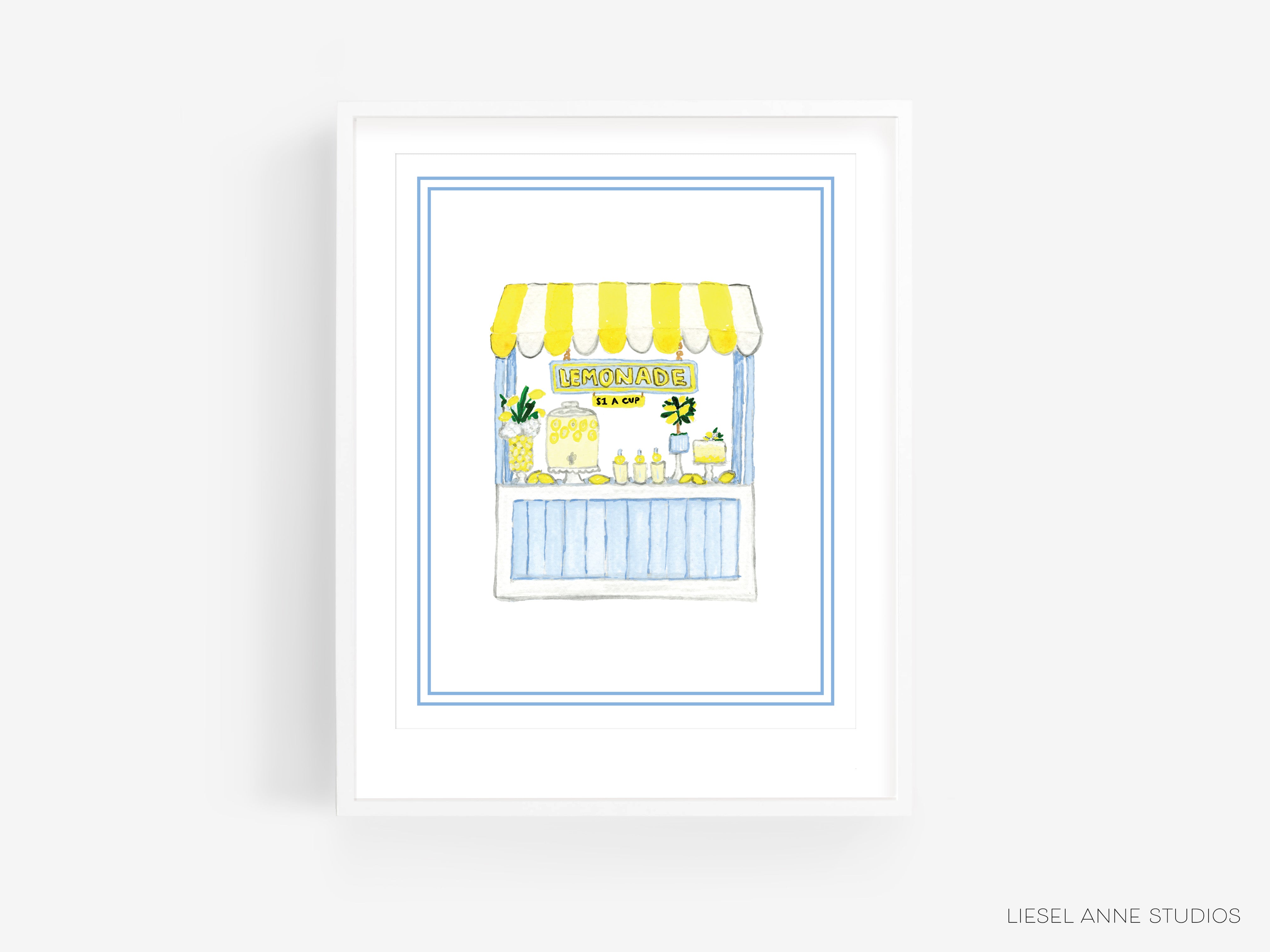 a drawing of a small ice cream shop