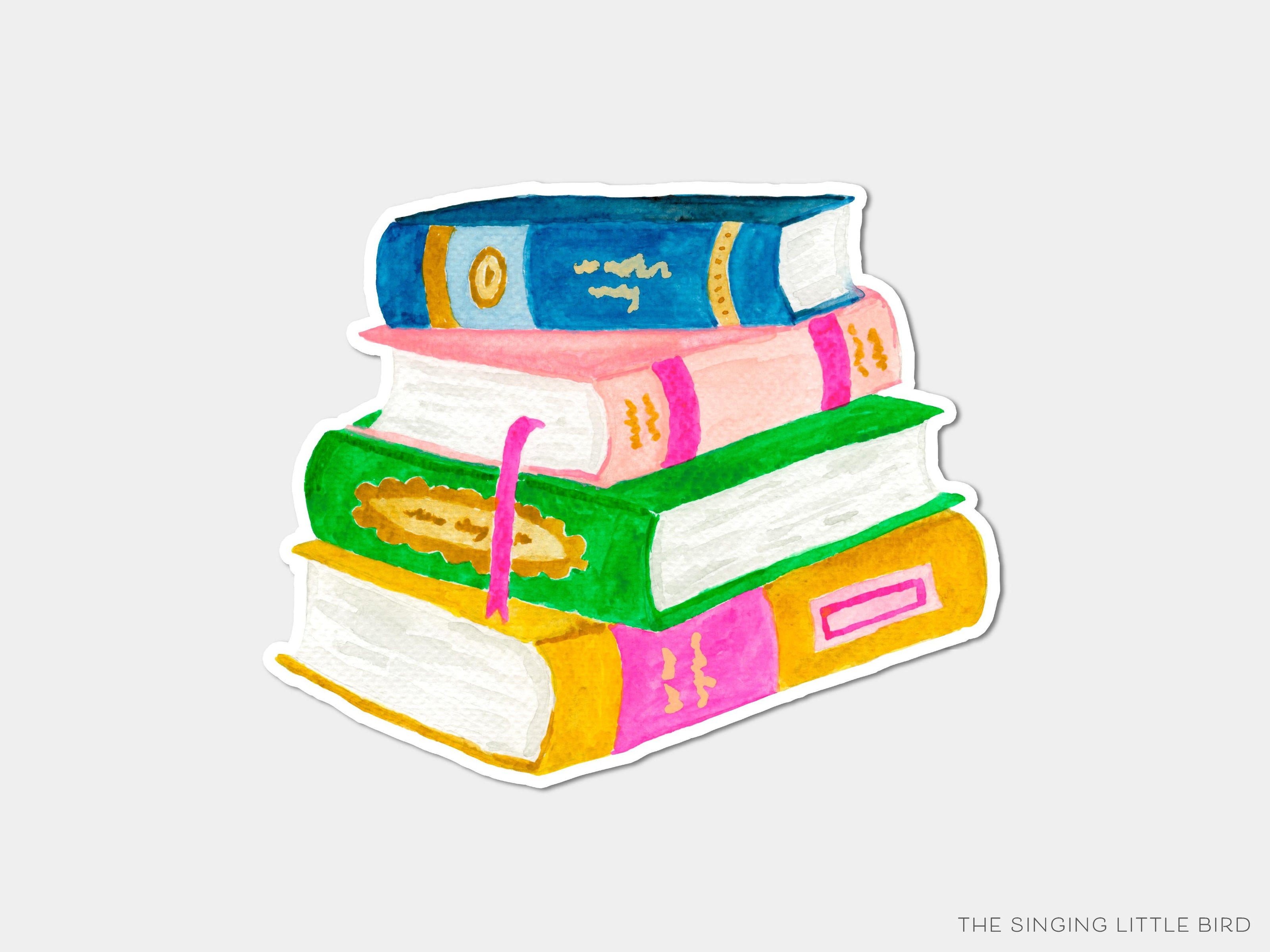 Book Stack Vinyl Stickers | Liesel Anne Studios