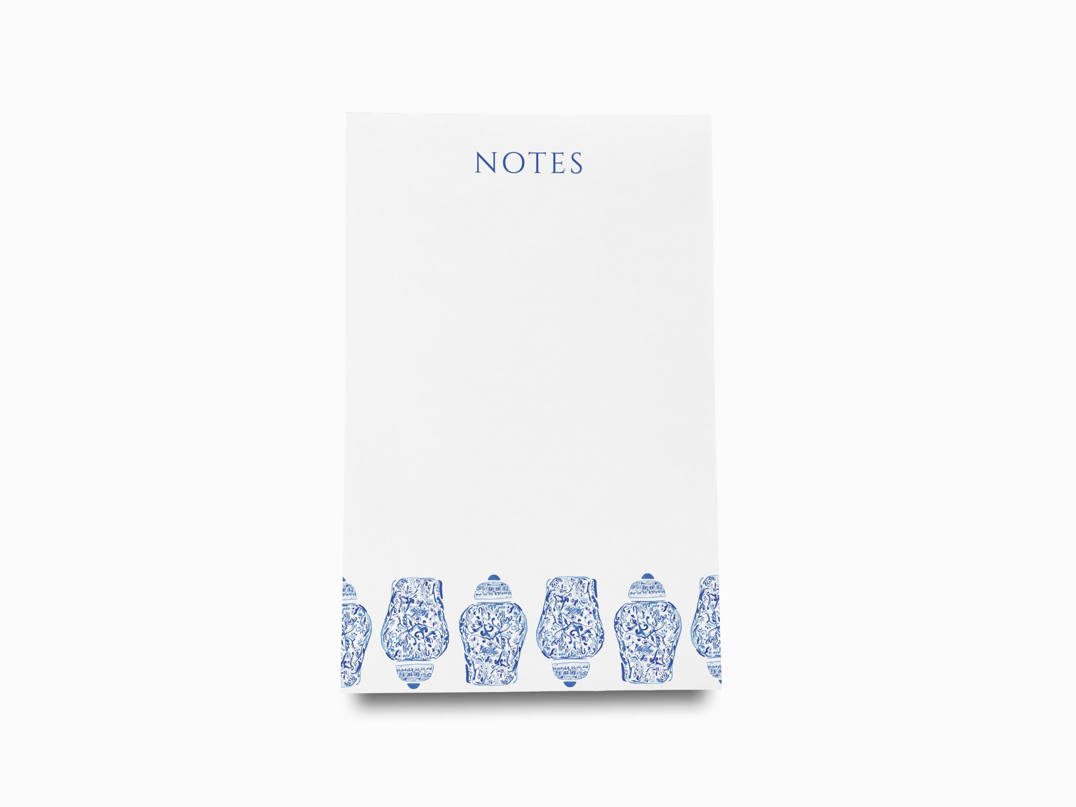 Ginger Jar Notepad-These notepads feature our hand-painted watercolor Ginger Jar, printed in the USA on a beautiful smooth stock. You choose which size you want (or bundled together for a beautiful gift set) and makes a great gift for the checklist and chinoiserie lover in your life.-The Singing Little Bird