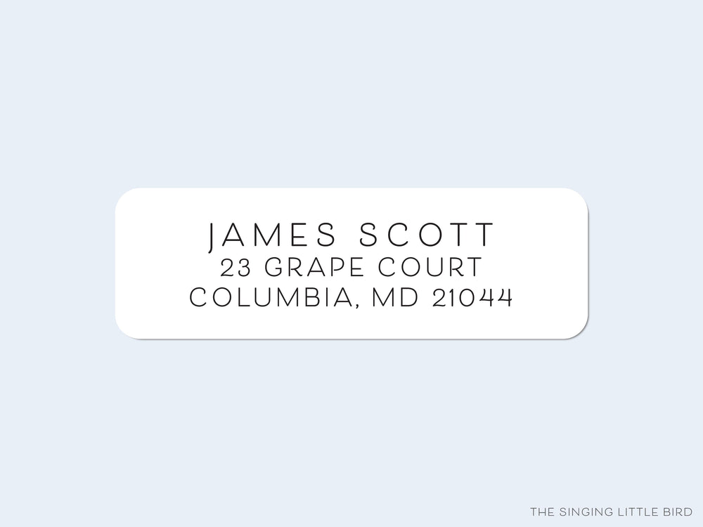 Minimalist Return Address Labels | Liesel Anne Studios